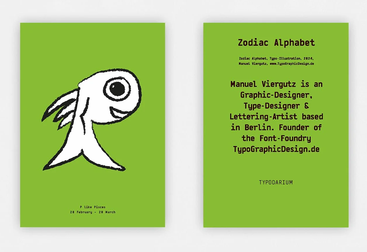 Typodarium 2025 /anglais/allemand: A 365 Day Type Calendar