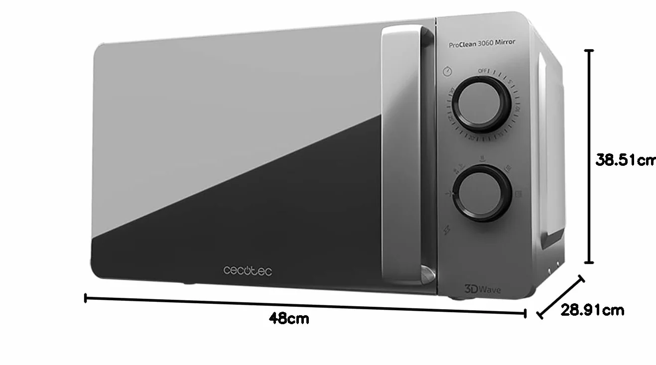 Cecotec Proclean Mikrofalówka 20 l Srebrny
