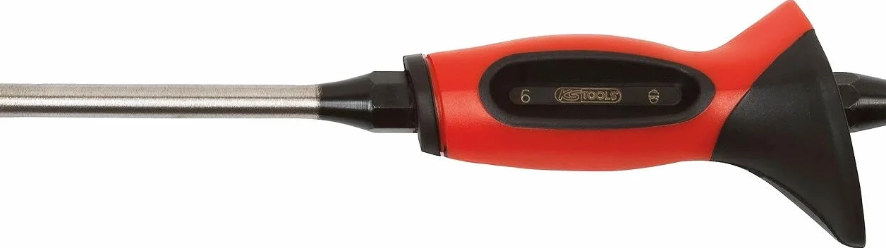 KS Tools 156.0218 Dobijak do gwoździ z uchwytem ochronnym 9mm