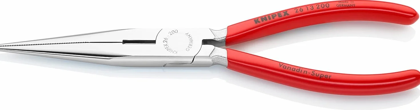 KNIPEX Szczypce tnące półokrągłe (wydłużone typu bociani dziób”) chromowany z tworzywa sztucznego, powlekane 200 mm, 26 13 200
