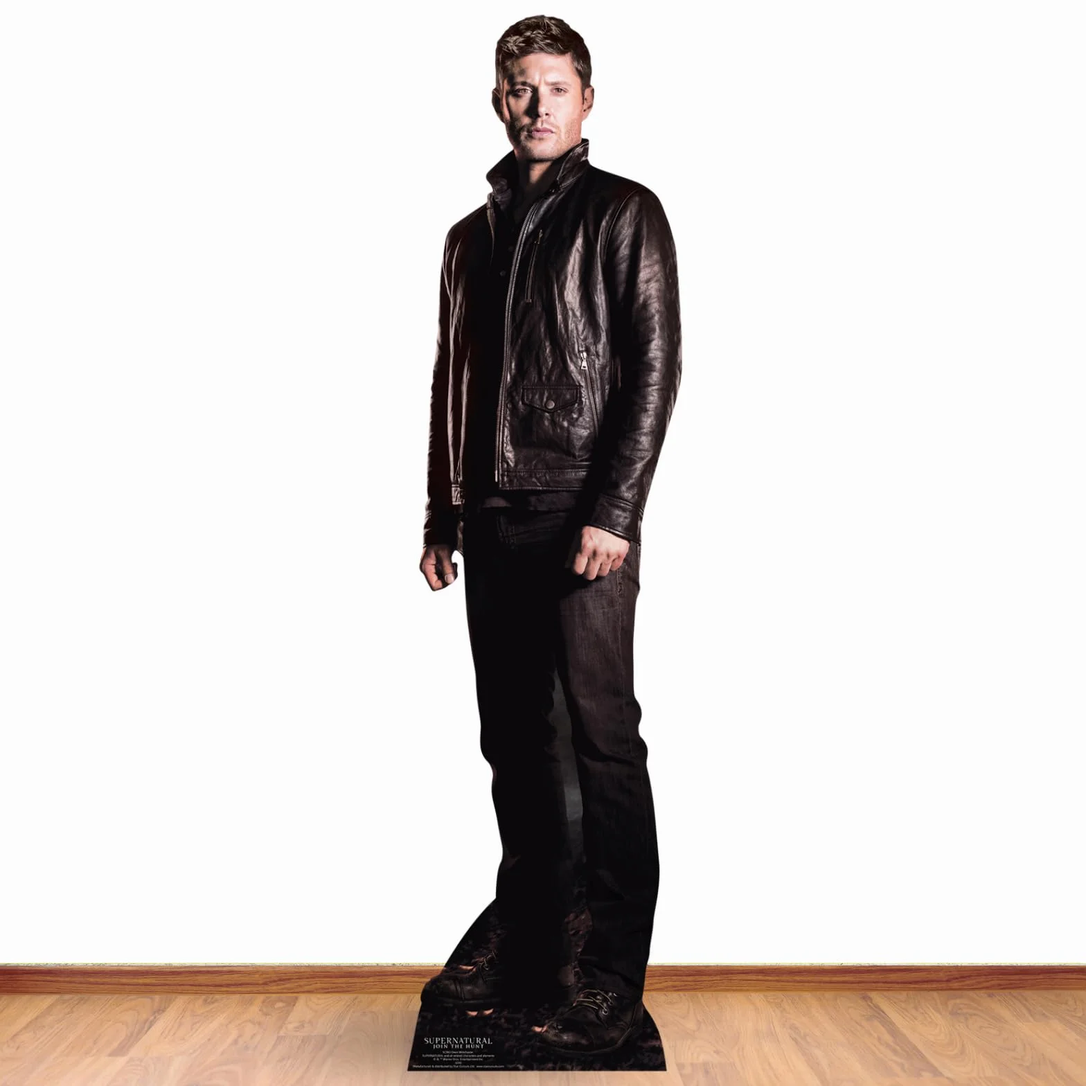 Star Cutouts Ltd SC983 wycięcia w gwiazdki Dean Winchester Hunter Supernatural Life Size Kartonowe wycięcie z mini blatem, wielokolorowe, 188 x 46 x 188 cm