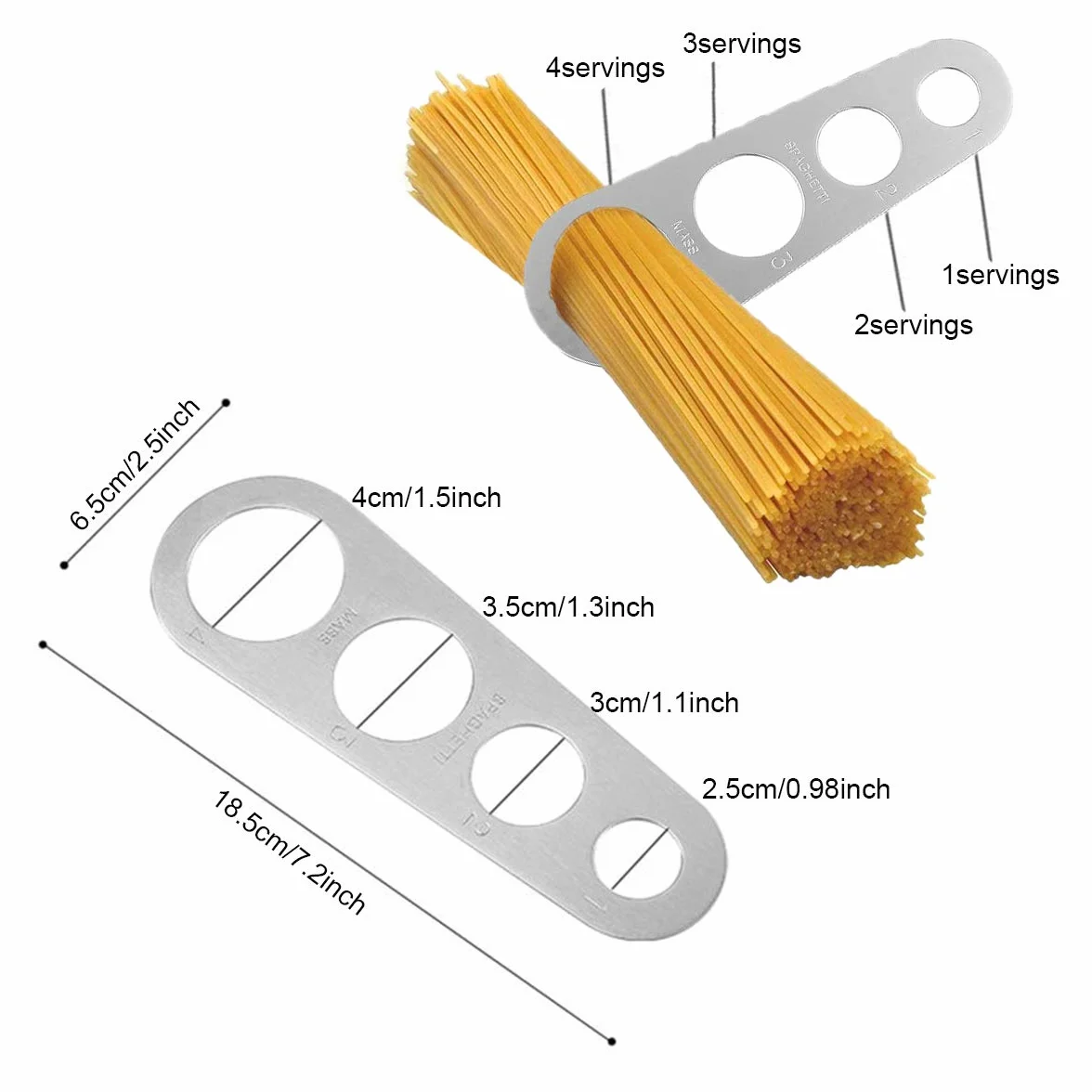 Zestaw do serwowania spaghetti ze stali nierdzewnej jicyor 2 szt. szczypce do spaghetti 23 cm 30 cm łyżka do makaronu narzędzie do pomiaru