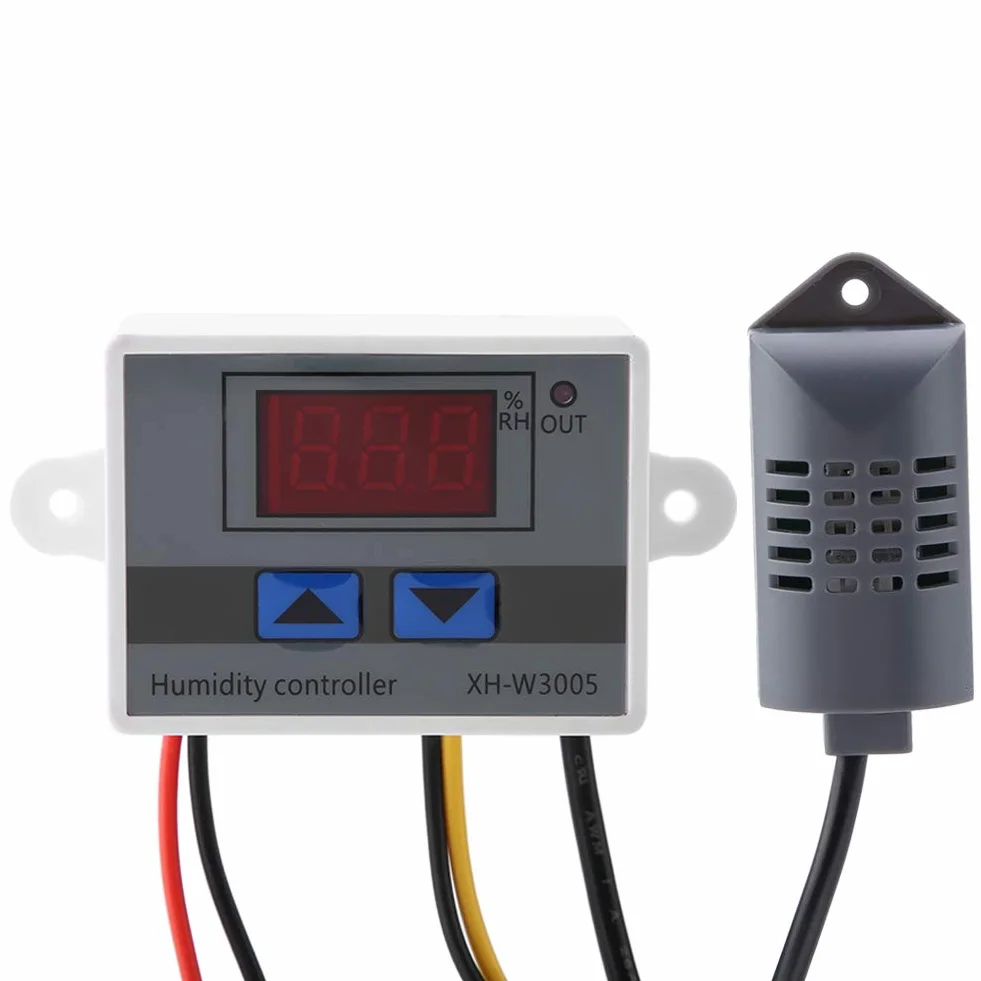 XH-W3005 Cyfrowy Regulator Wilgotności Higrometr z Czujnikiem 12V 24V 220V