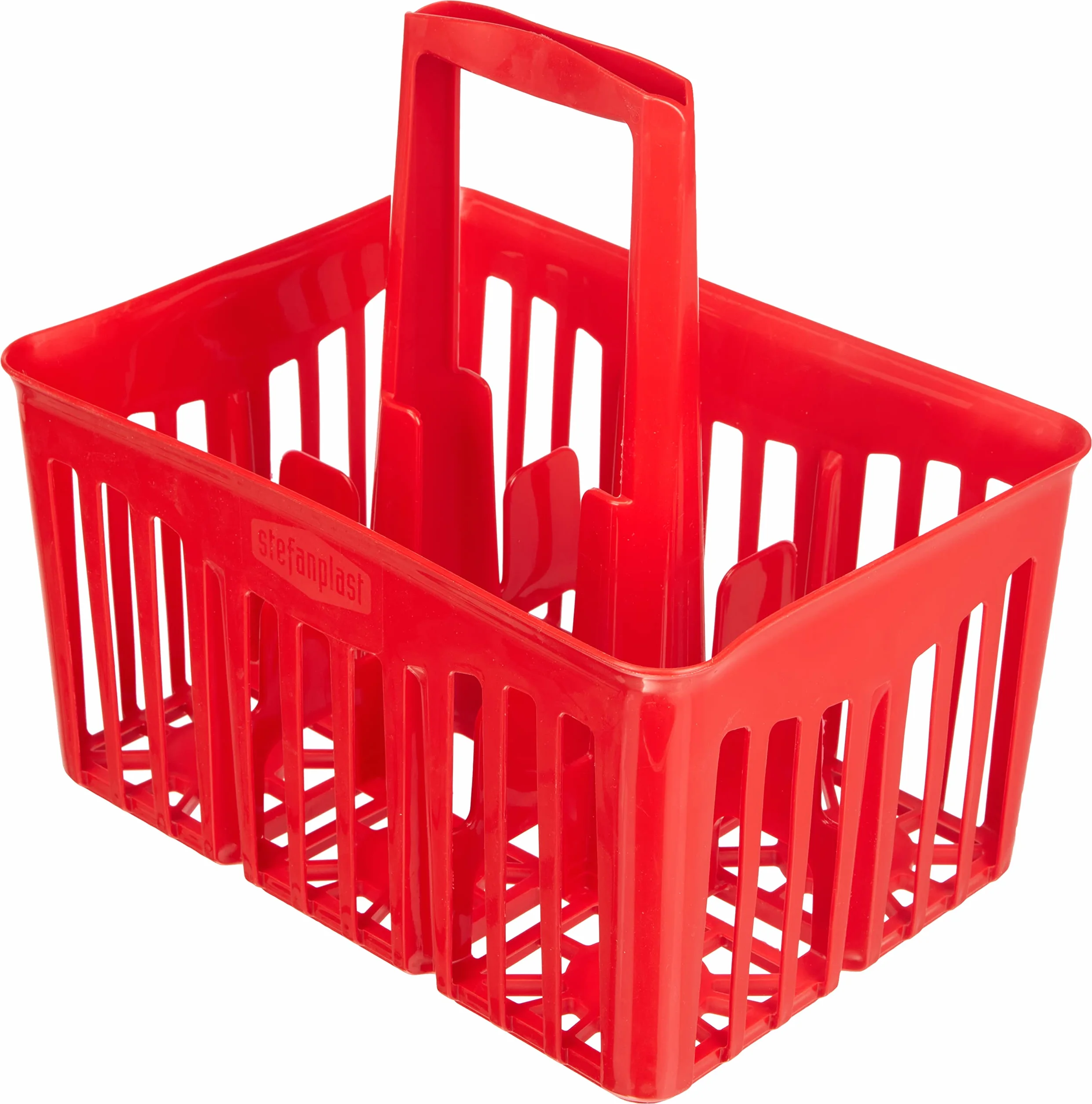 Stefanplast Uchwyt na butelkę 1 l, kolor czerwony, 30 x 21 x 28 cm