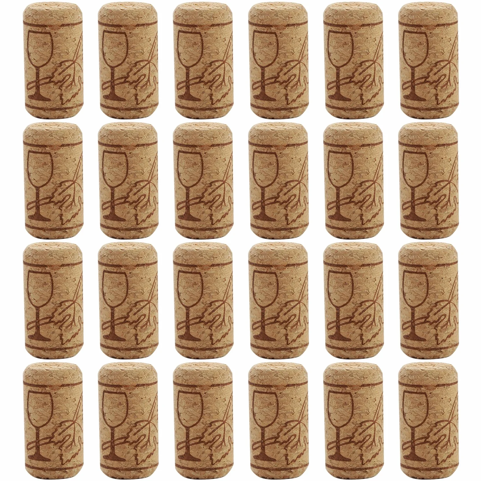 24 sztuki naturalnych korków do butelek wina, 20 x 38 mm, przyjazne dla środowiska korki do majsterkowania, projektów DIY i produkcji wina, wysokiej jakości zamknięcia do wina, bezpieczne i trwałe,
