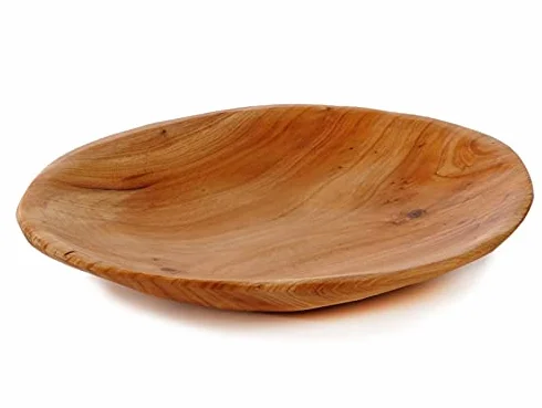 Dekoracyjna misa z drewna cedrowego, miska do dekoracji, ok. 26 x 18 x 4 cm