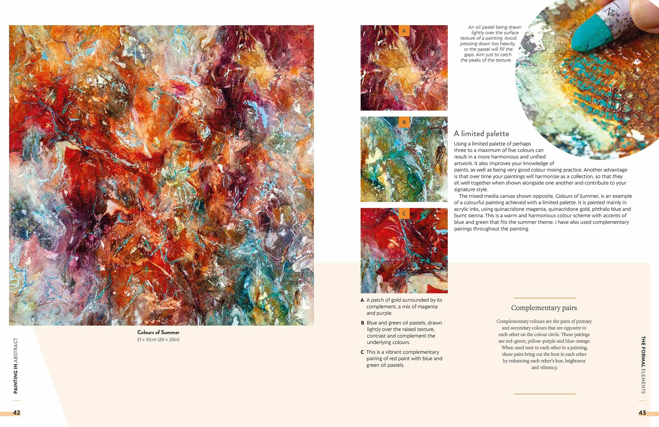 Painting in Abstract: Mixed Media Artwork Inspired by the Natural World