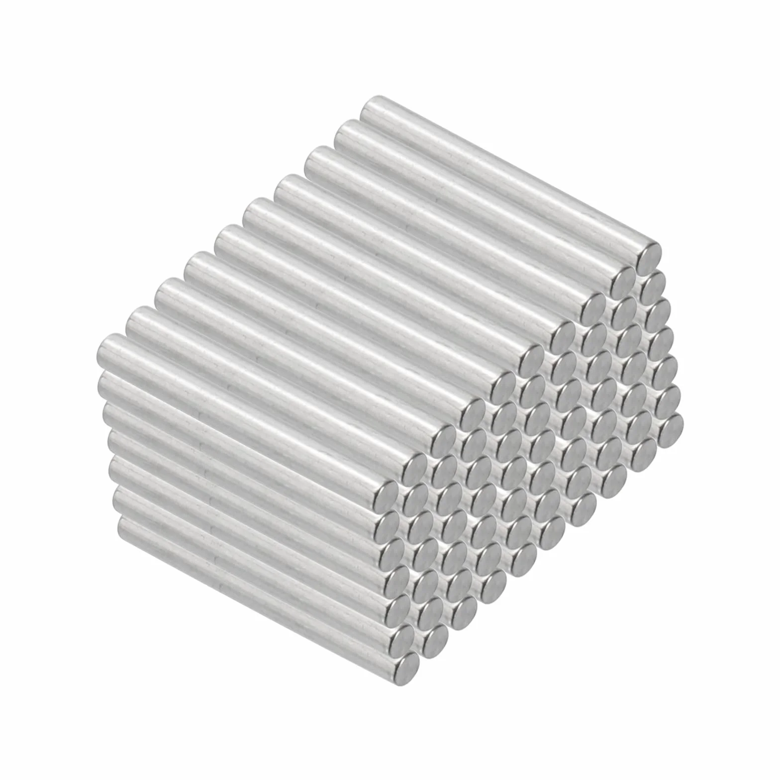 PATIKIL Kołki ze stali nierdzewnej 304 2 x 18 mm, 100 szt. cylindryczne kołki gwintowane metalowe kołki do wspornika półki do mocowania w łóżku piętrowym elementy wyposażenia mebli element