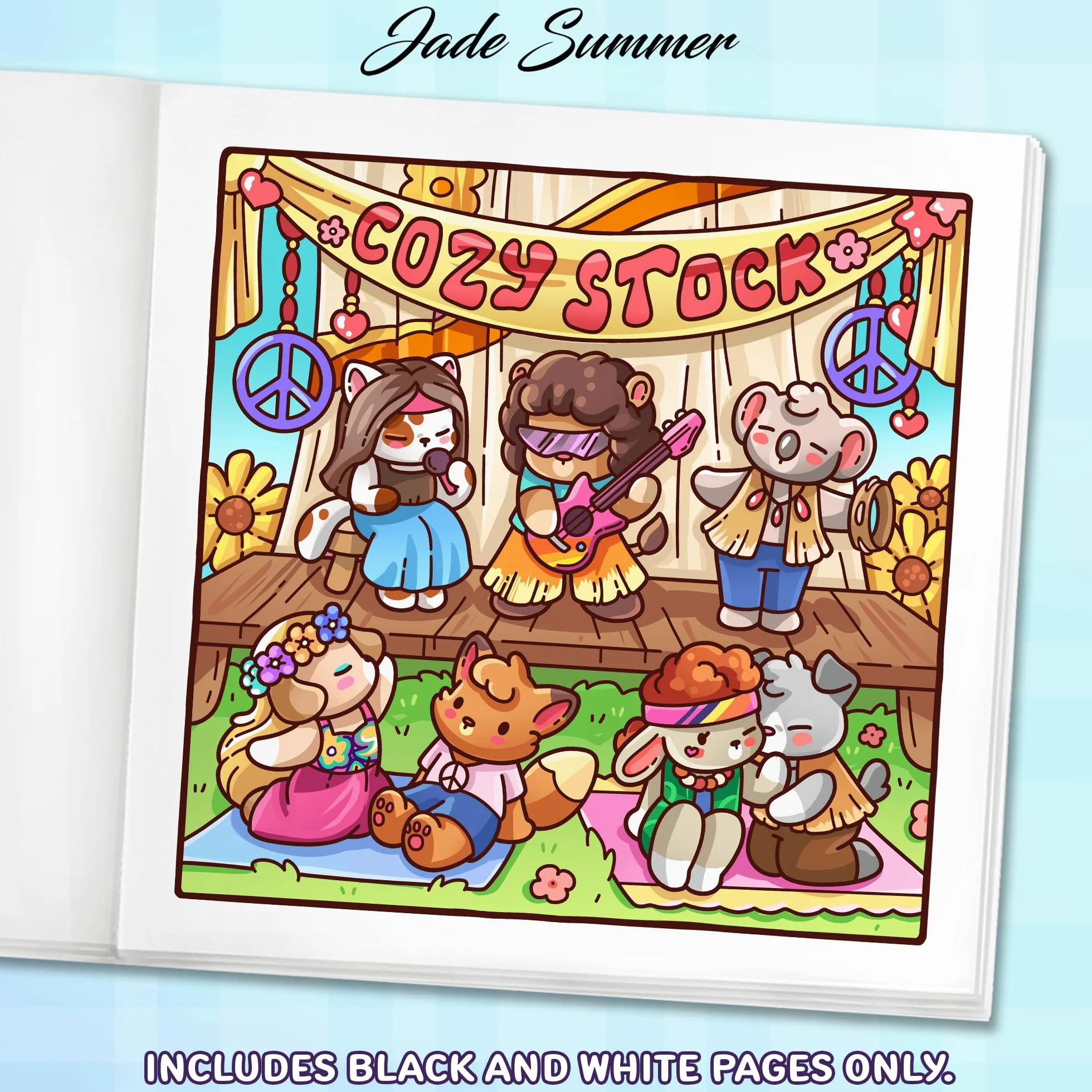Cozy Eras 2: Cute Coloring Book for Adults and Teens with Charming Characters and Easy-to-Color Nostalgic Scenes for Relaxation