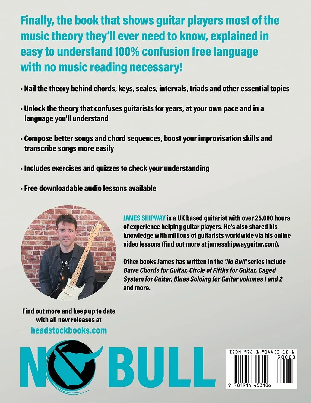 No Bull Music Theory for Guitarists: Master the Essential Knowledge all Guitarists Need to Know: 1