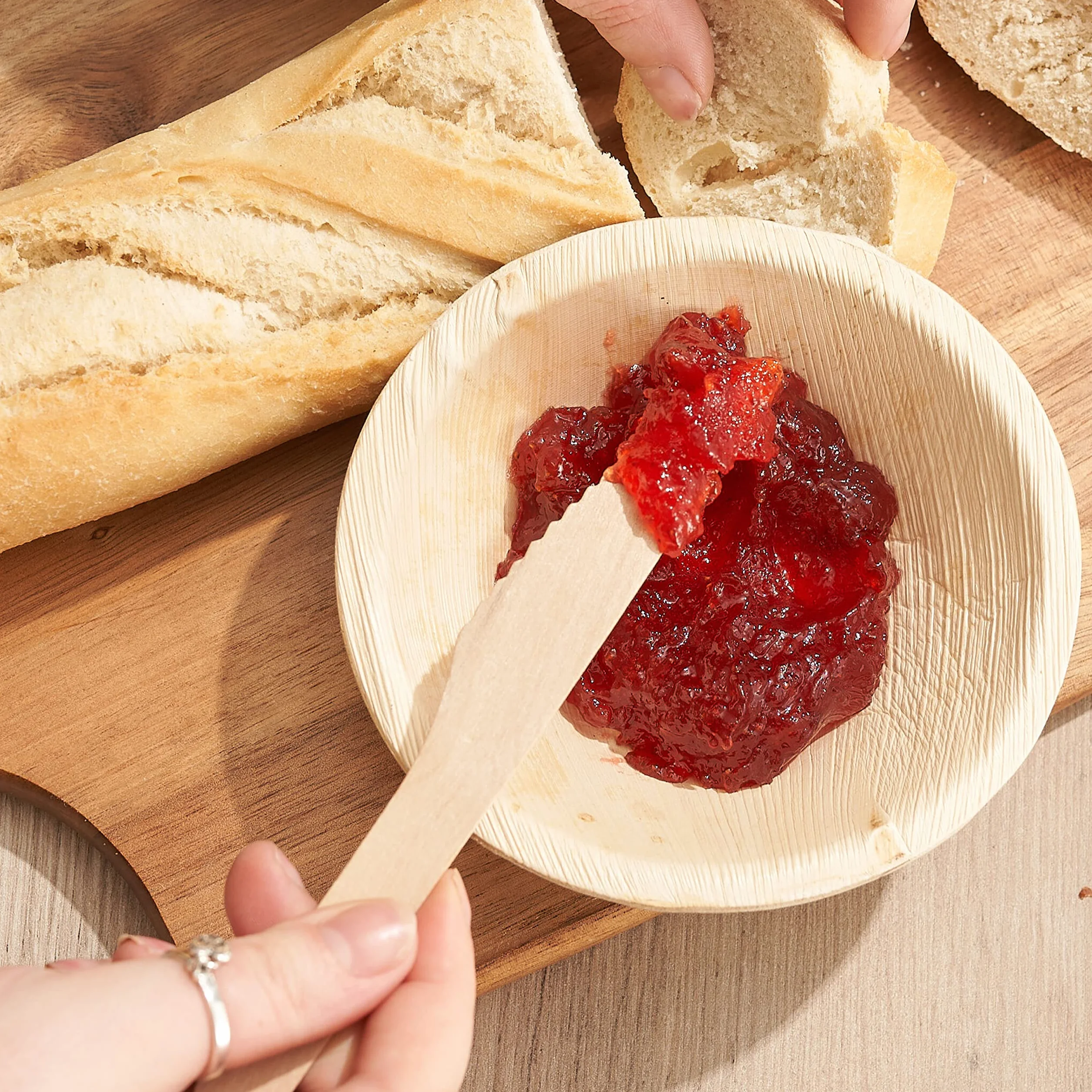Matana - 200 Premium Eco-Friendly Wooden Knives - Biodegradable