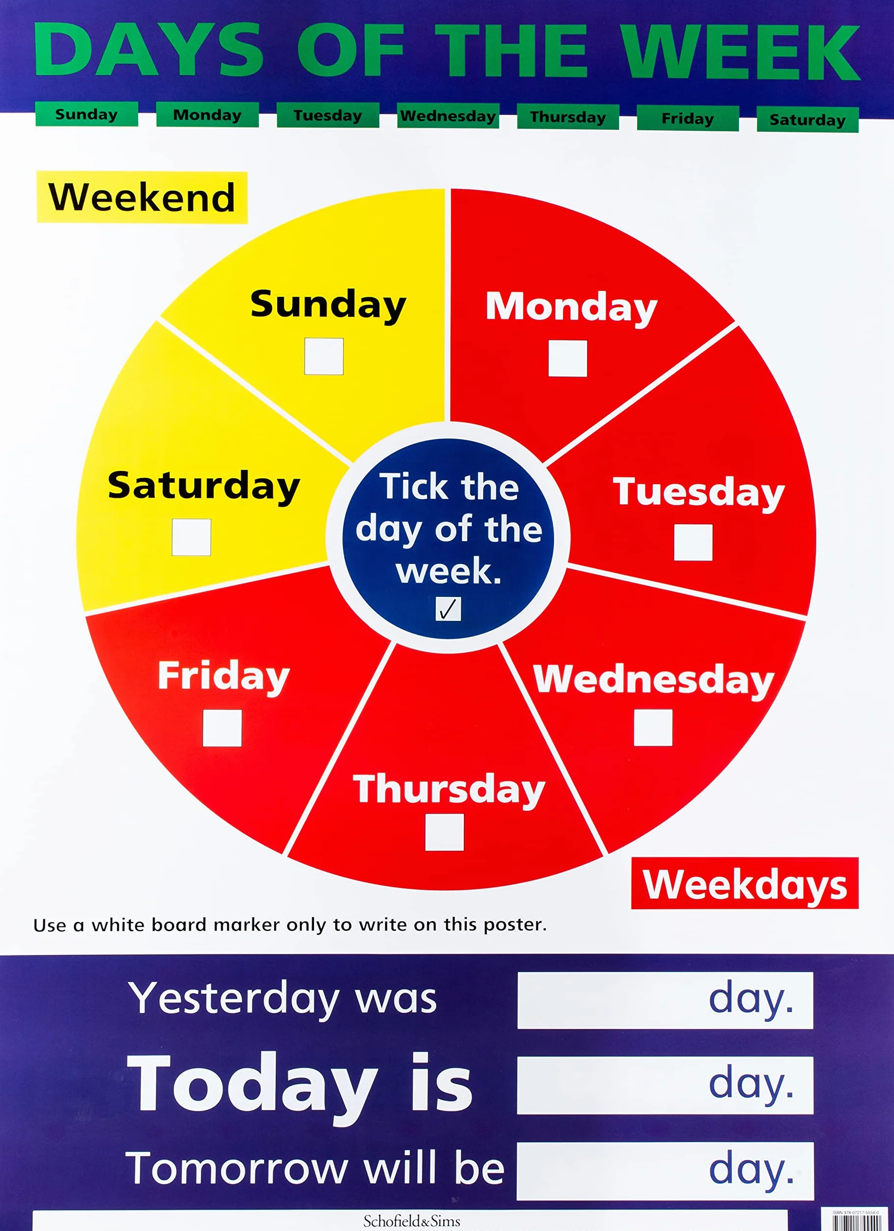 Days of the Week (Laminated posters 55 x 77cm)