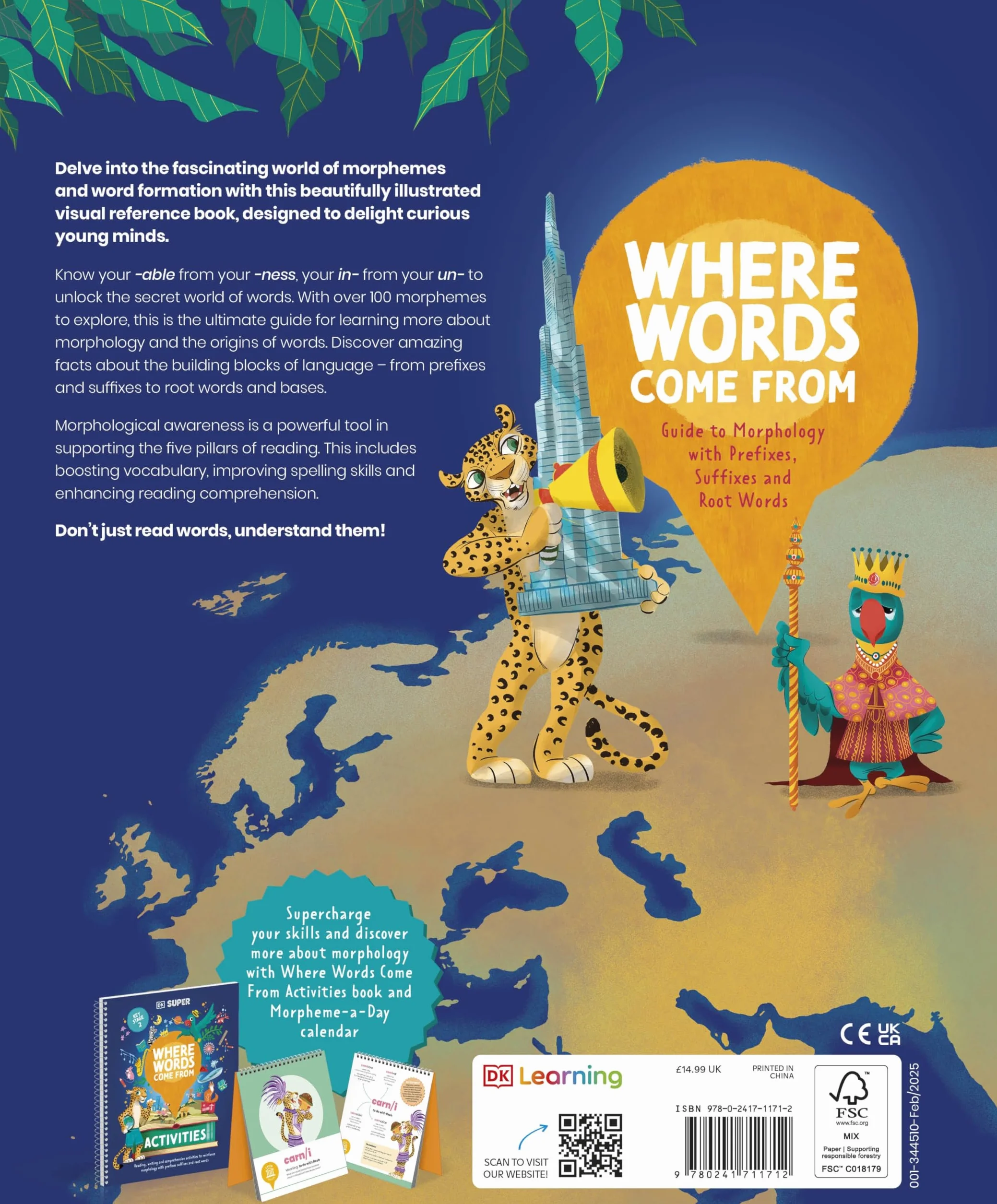 DK Super Where Words Come From: Guide to Morphology with Prefixes, Suffixes and Root Words