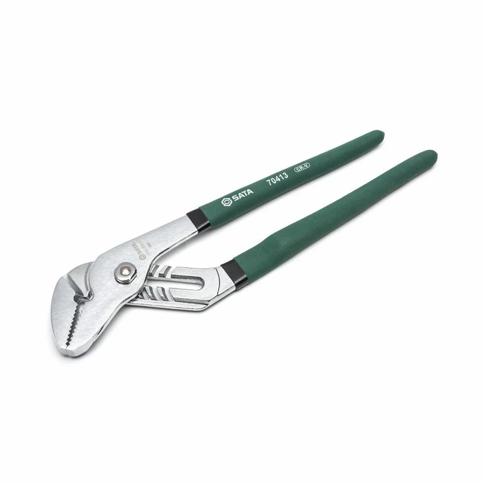 SATA ST70413ST 30,5 cm prosty język i szczypce do pomp wodnych, z korpusem ze stali chromowo-wanadowej i zamoczonymi uchwytami