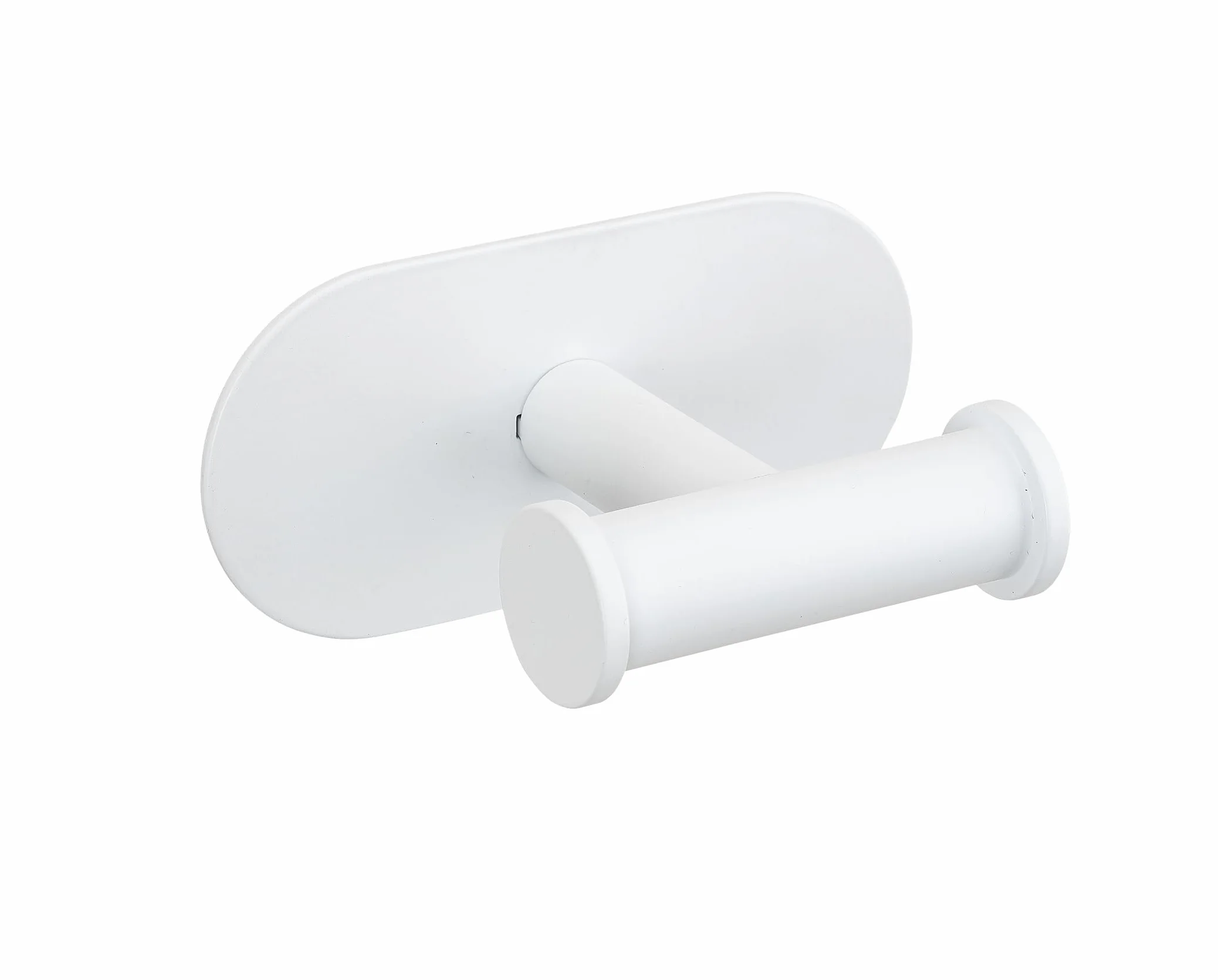 WENKO Turbo-Loc® Duo Orea biały matowy hak łazienkowy z podwójnym wieszakiem na ręczniki, stal nierdzewna, 10 x 4,5 x 6,5 cm, biały
