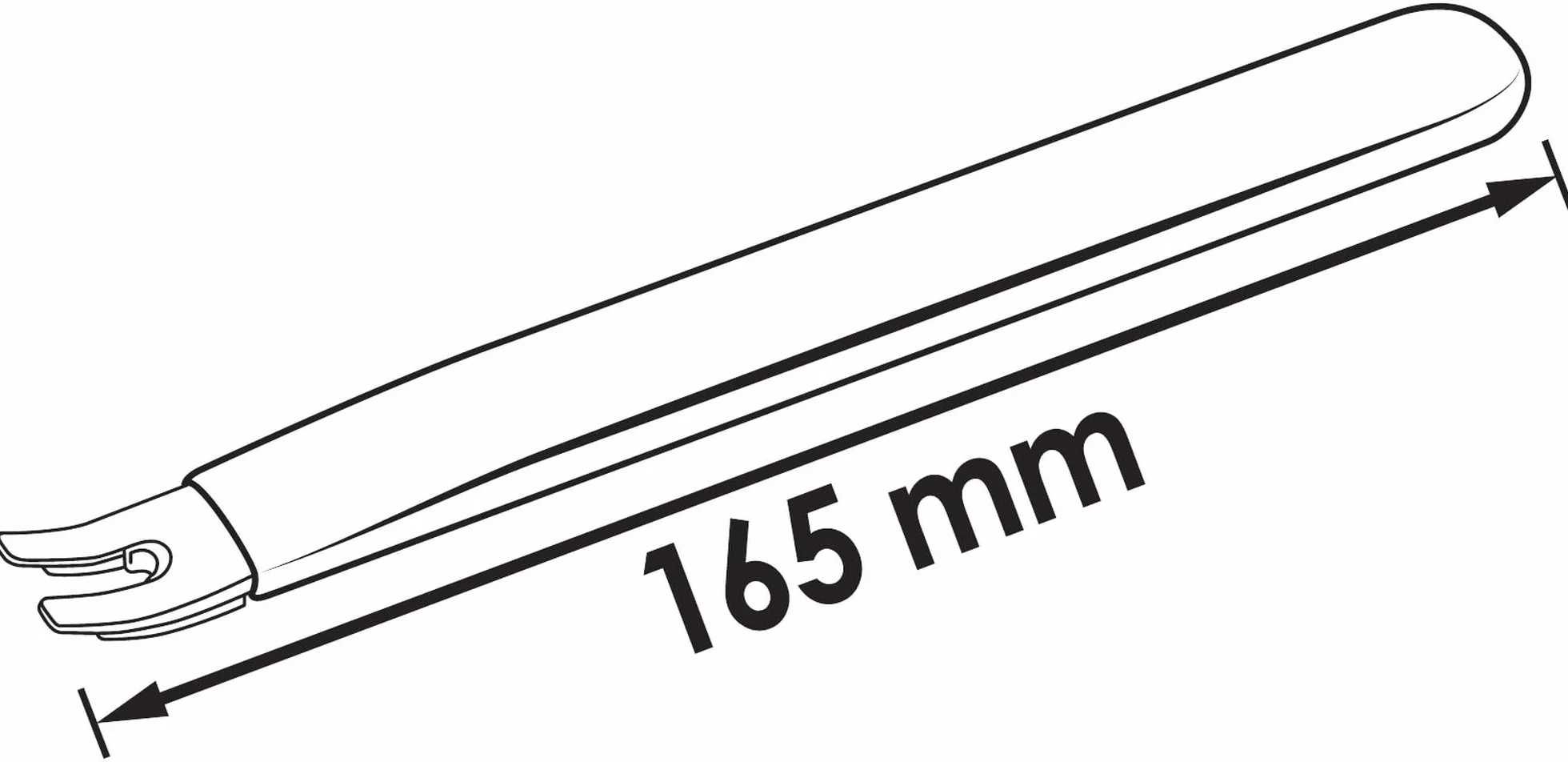 ViGOR Dźwignia zwalniająca V4310N I Długość: 165 mm I Wąska konstrukcja - do pracy w trudno dostępnych miejscach