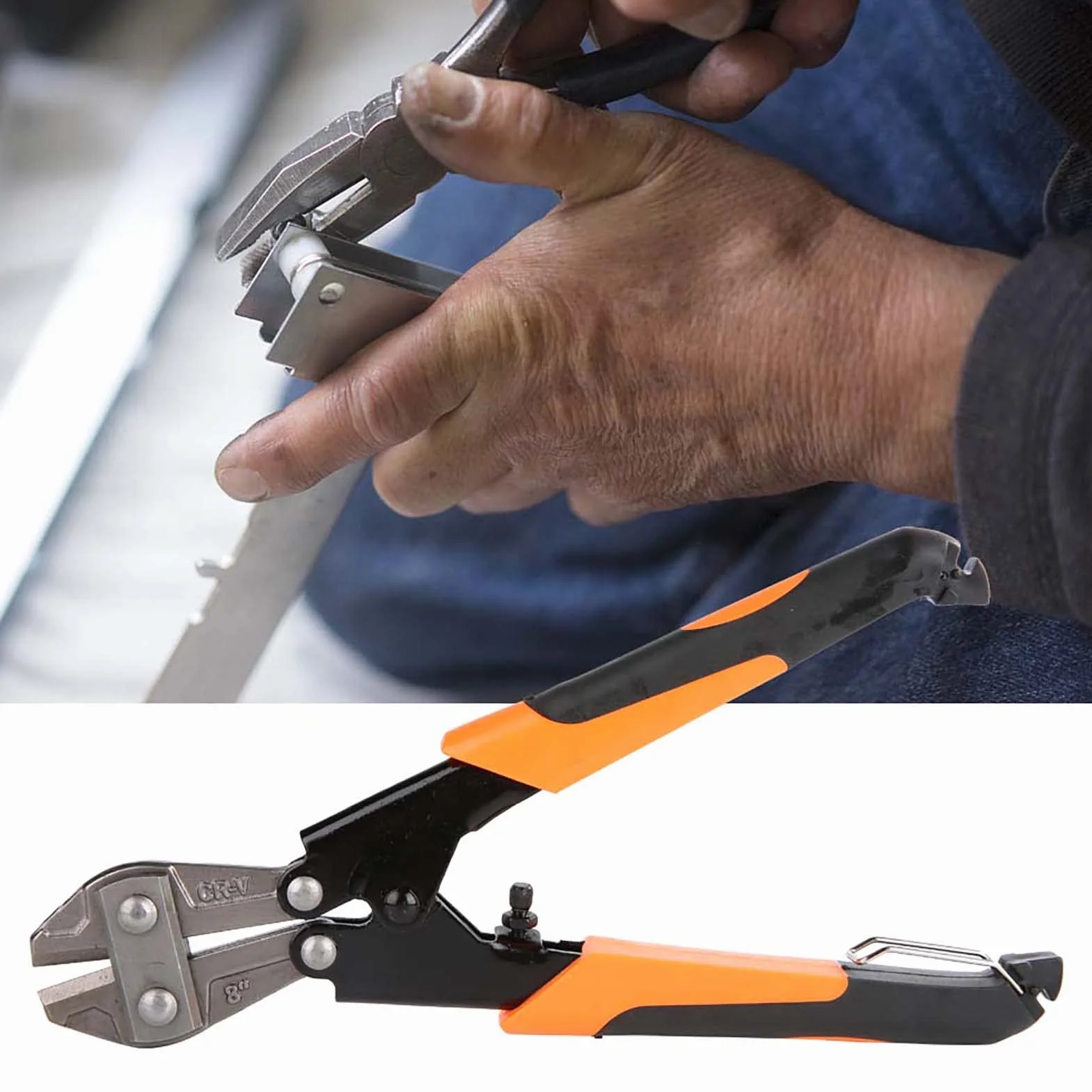 Mini Przecinak 8 Cal Ciężki Szczypce do Cięcia Kabli Drutu Stal CRV Ergonomiczny Uchwyt 215x120mm Przecinak Kabli Szczypce Elektryczne