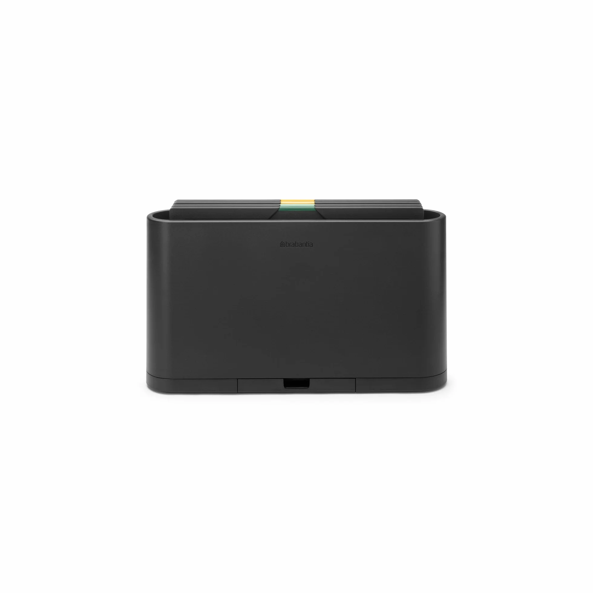 Zestaw desek do krojenia ze zintegrowanym uchwytem na telefon i tablet Brabantia TASTY+ | 4-częściowe deski kuchenne z organizerem | Dwustronne | Antypoślizgowe o wyglądzie drewna | Dark Grey