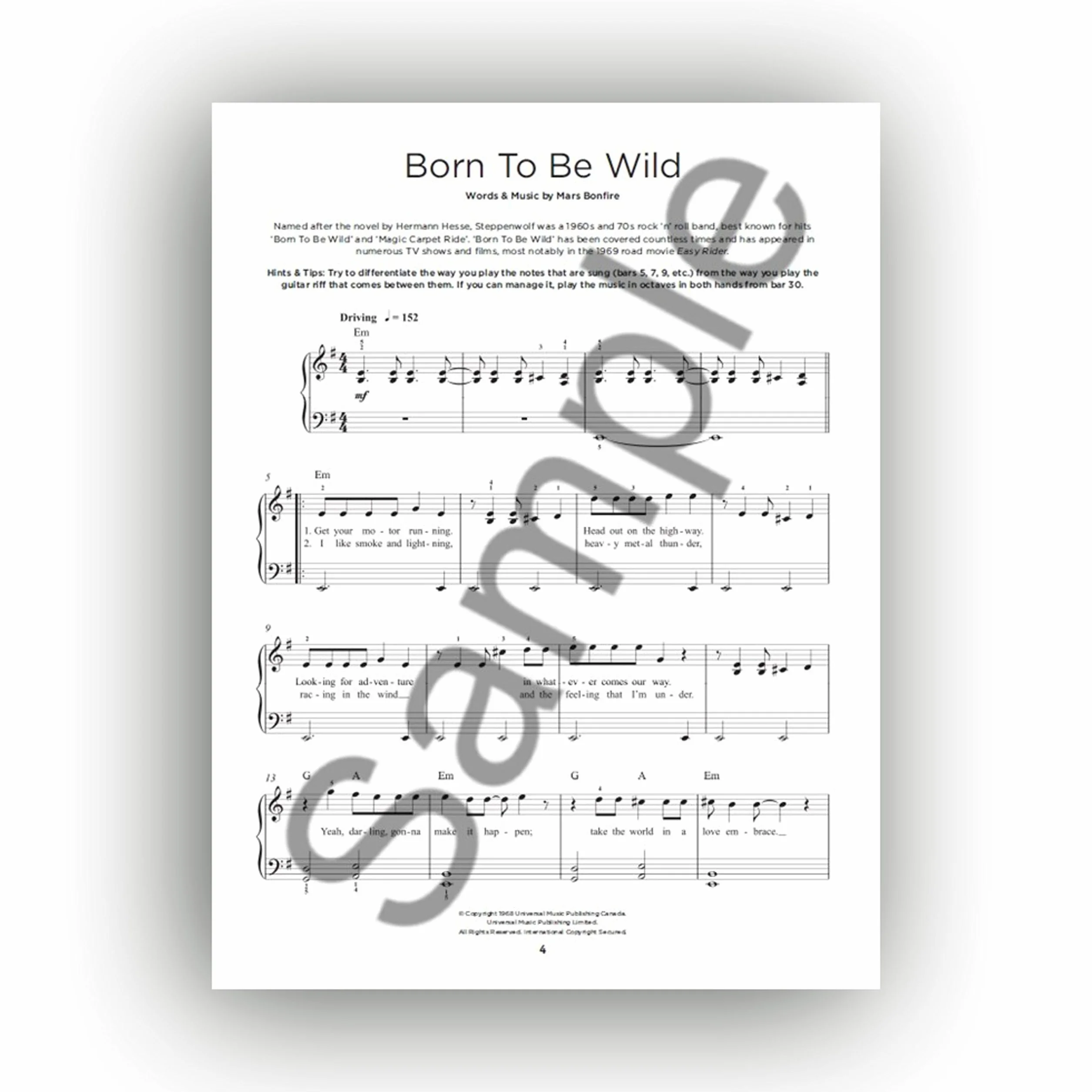 Really Easy Piano: Classic Rock