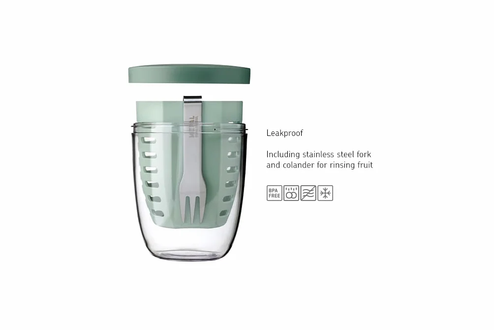 Mepal Ellipse Pojemnik na Owoce i Warzywa 600 ml Szałwia Nordycka
