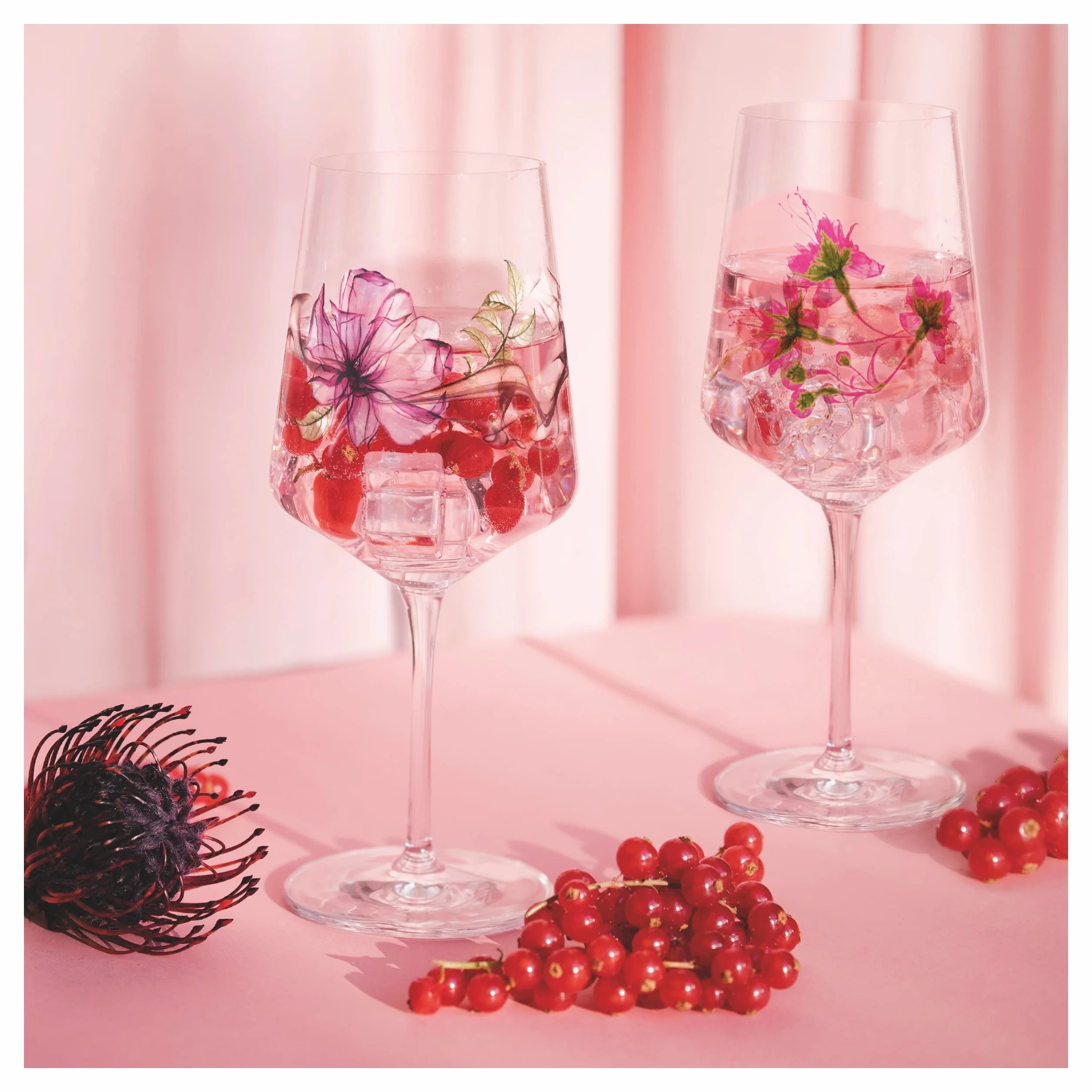 RITZENHOFF 3461004 Kieliszek do aperitifu 500 ml - zestaw 2 szt. - seria Sonet letni nr 4, 2 sztuki, motyw roślinny - Made in Germany