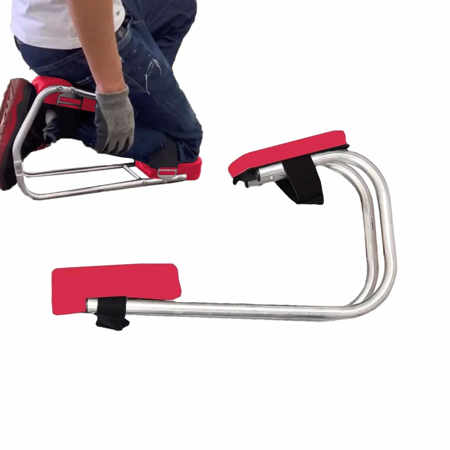 Fotelik na kolana do ogrodnictwa, klęcznik, przenośny fotel ogrodowy, lekki klęcznik ogrodowy, podkładka na kolana z paskami, ergonomiczne narzędzie ogrodnicze