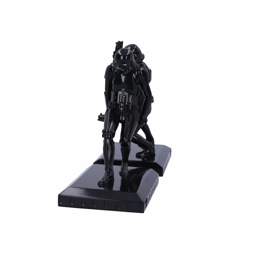 NEMESIS NOW Oficjalnie licencjonowane podpórki do książek Stormtrooper Shadow, czarne, 26,5 cm