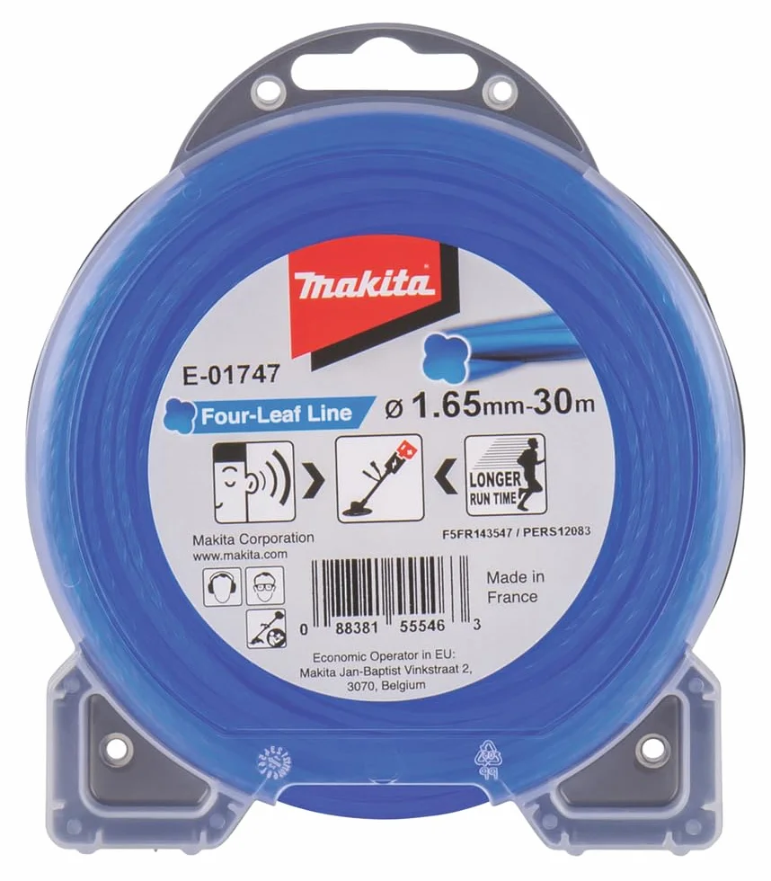 Makita Four Leaf Line E-01747 Żyłka do Podkaszarki, Niebieski, 30 m