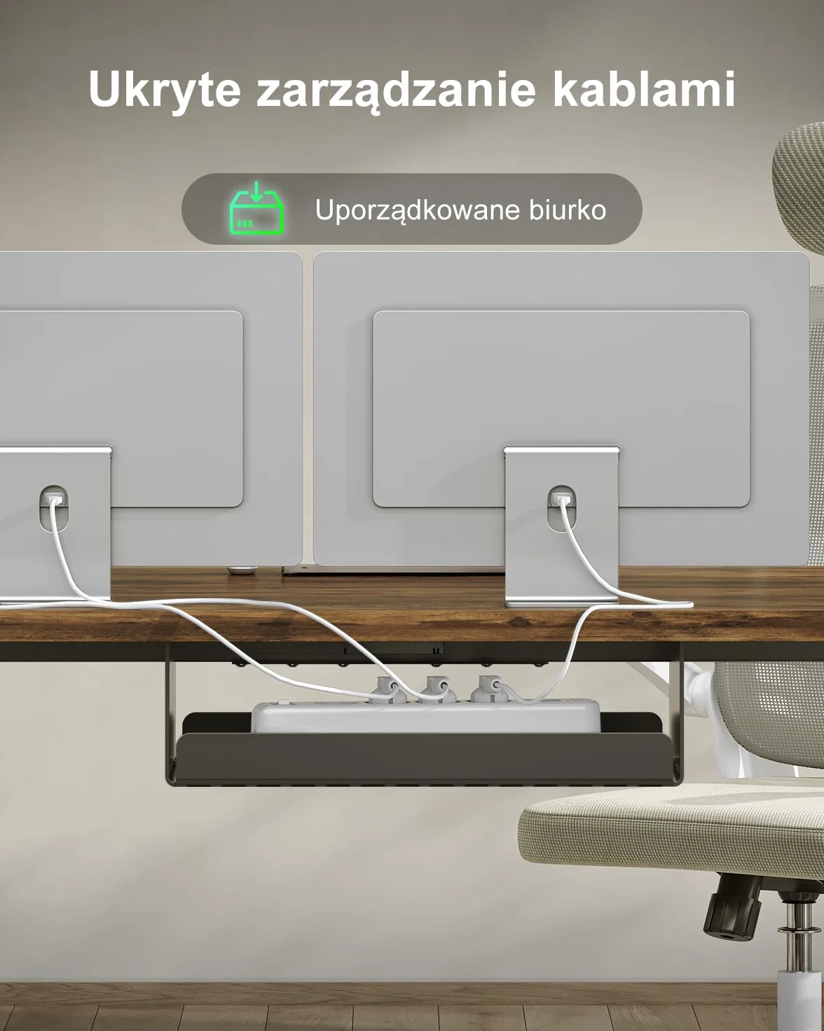 Devoko Elektryczne Biurko Stacjonarne Z Gniazdem Ładowania Typu C, 140 x 80 cm, Podnoszone Biurko, Regulowana Wysokość Z 3 Wysokościami, Organizer Kabli, Do Użytku Biurowego
