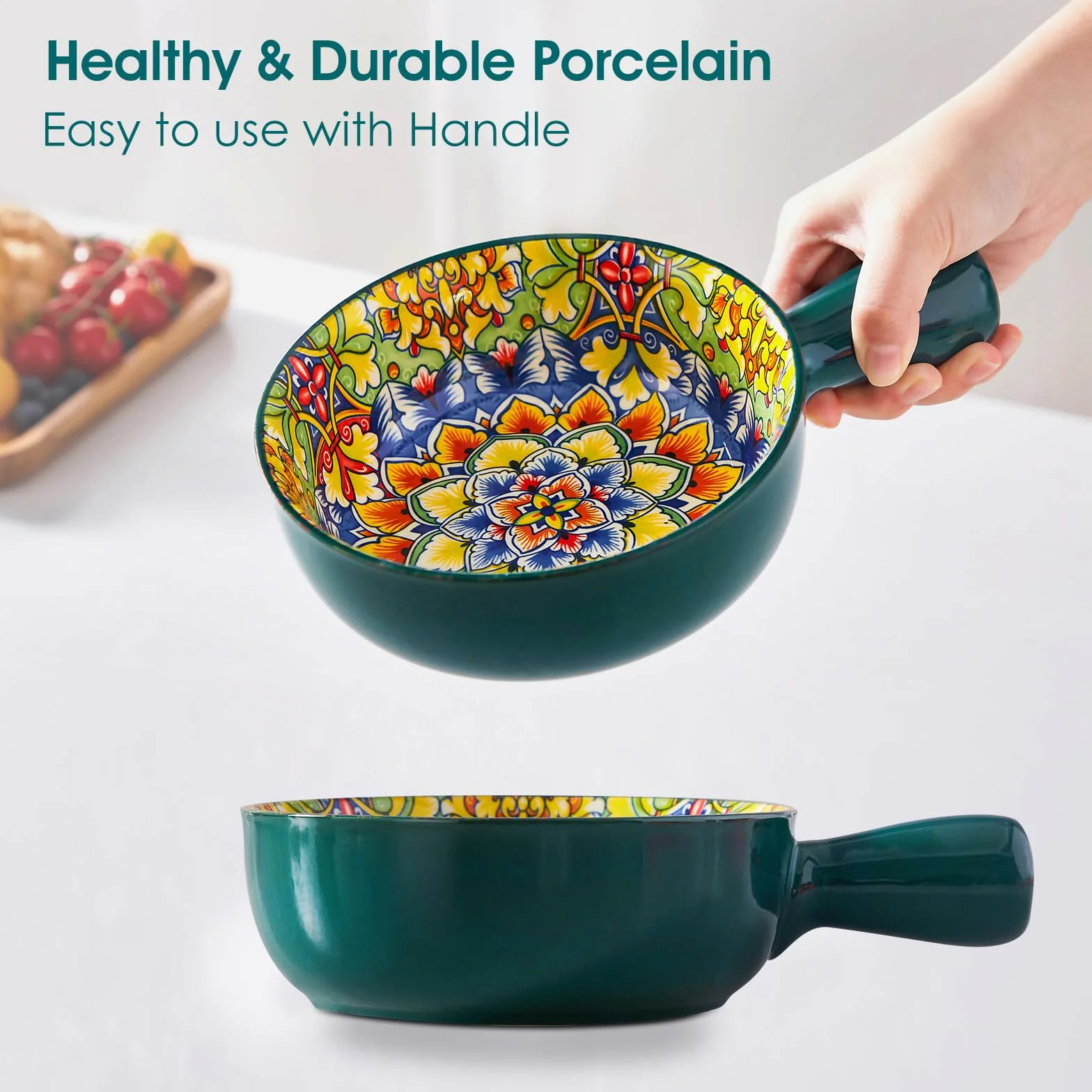 Vancasso SIMI Miski do zupy 650 ml ceramiczne do piekarnika mikrofalowej zmywarki