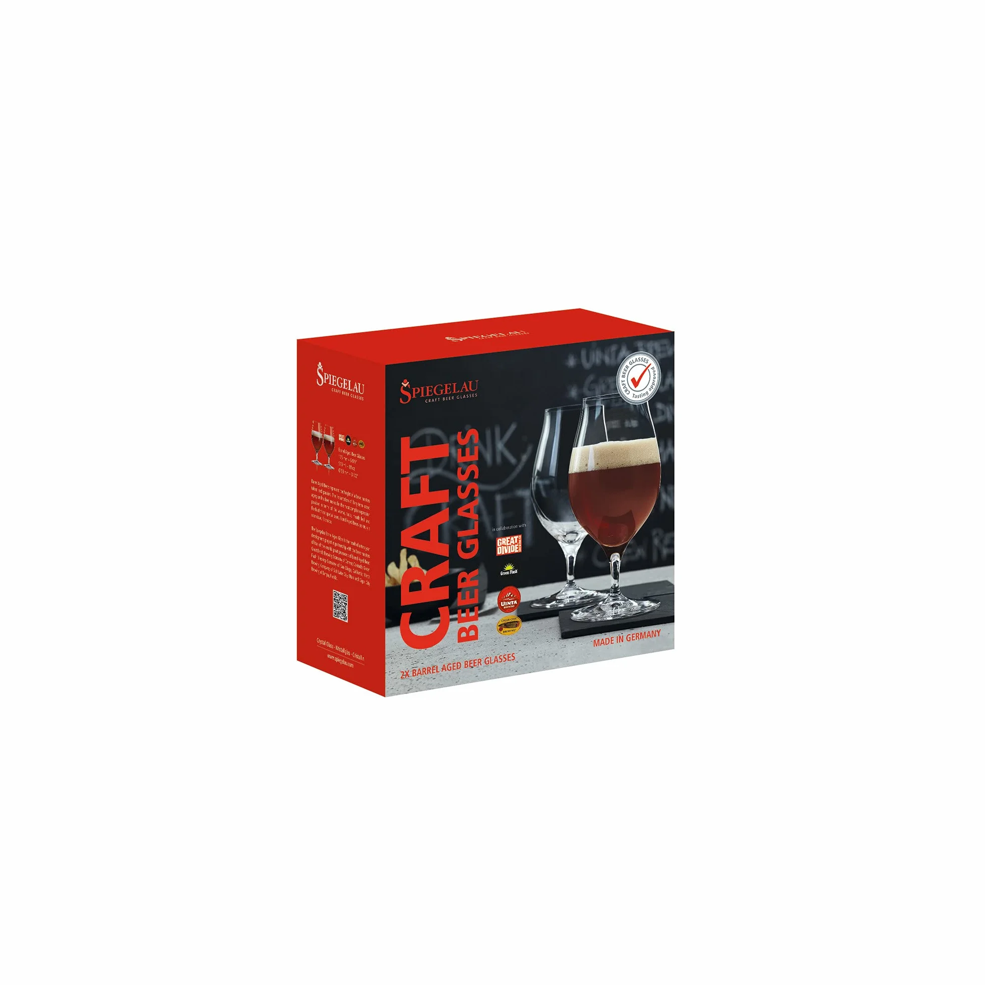 Spiegelau 4992660 Szklanki do piwa rzemieślniczego, do piwa beczkowego, zestaw 2 szt., kryształowe, 500 ml, 4992660