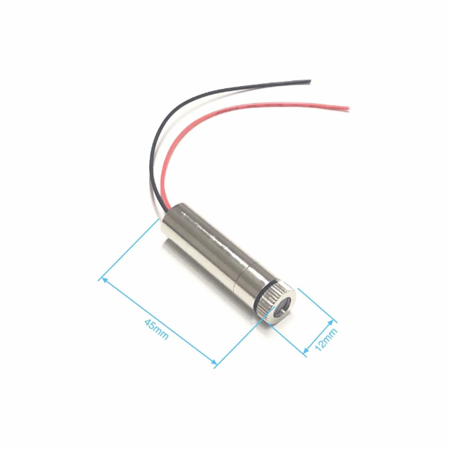 Moduł laserowy z regulacją ostrości, 2 sztuki, laserowa, czerwona linia laserowa 3-5 V, 650 nm, z soczewkami z tworzywa sztucznego + uchwyt na baterie AA, używany do korekcji i ustawienia budynków