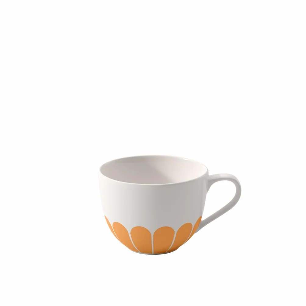 Villeroy & Boch Fleur soleil filiżanka do kawy żółta porcelana Premium