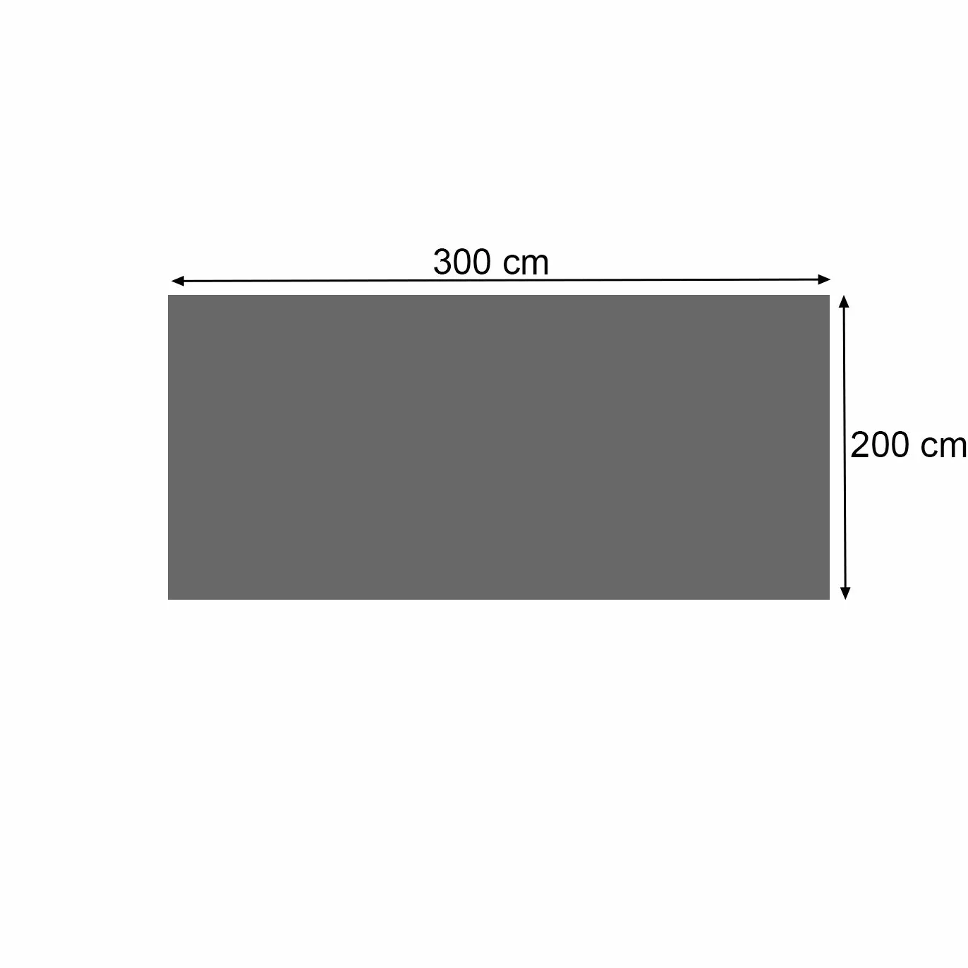 Plandeka termiczna do basenu, grubość: 400 µm, prostokątna, 3 x 2 m, czarna