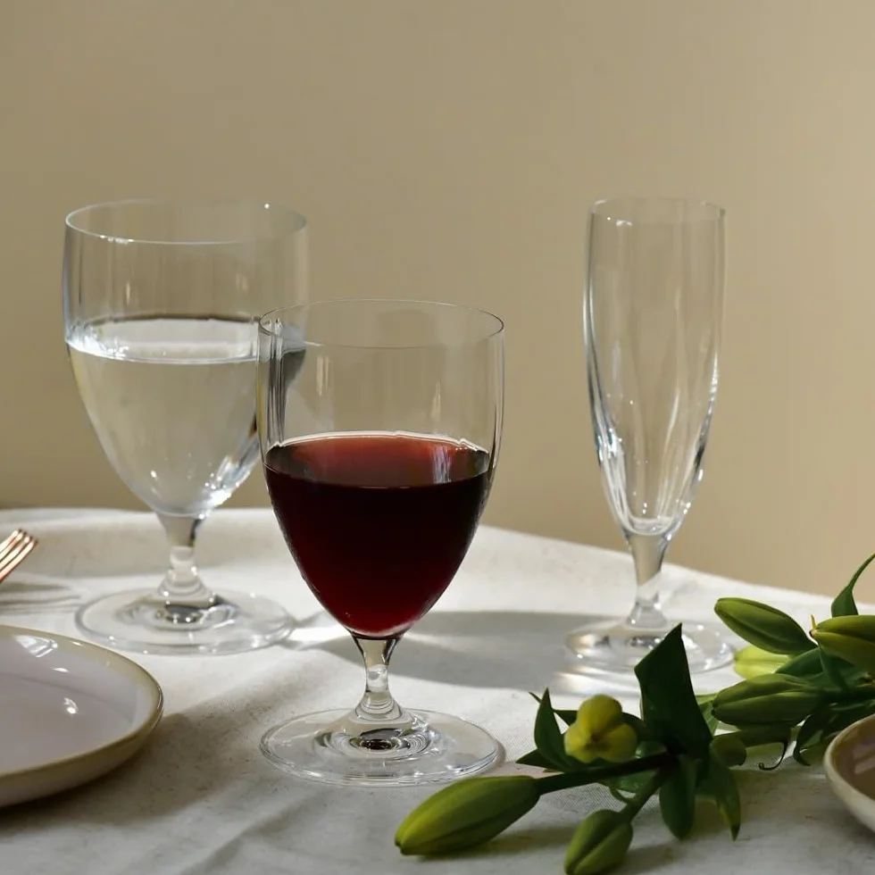 KROSNO Prima LUMI Kieliszki 440 ml Zestaw 4 szt Szkło Kryształowe Bezołowiowe Na Krótkiej Nóżce