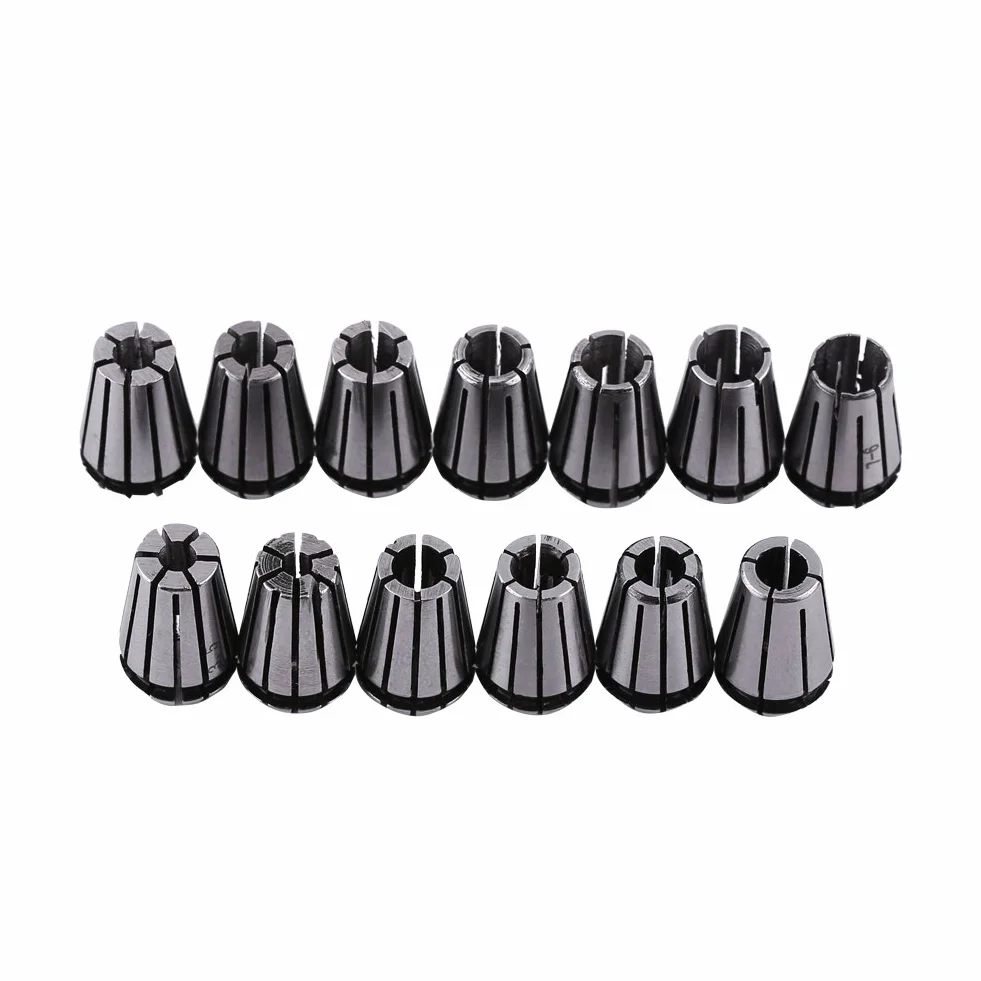 15 sztuk ER11 zestaw zacisków sprężynowych 1-7 mm 1/8" 1/4" do maszyn do grawerowania i frezowania