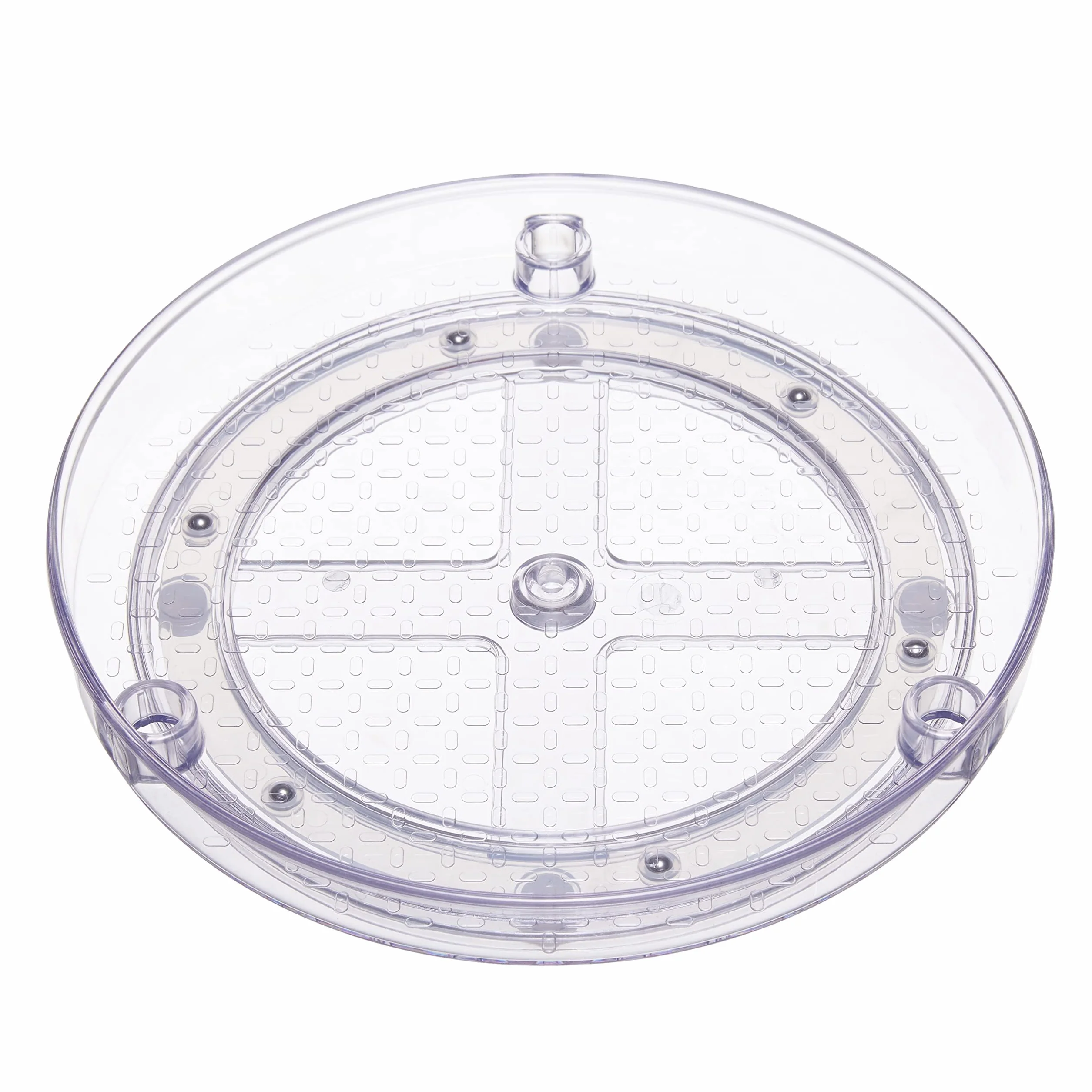 Amazon Basics obrotowa półka 2-poziomowy organizer przezroczysty 22,9 cm