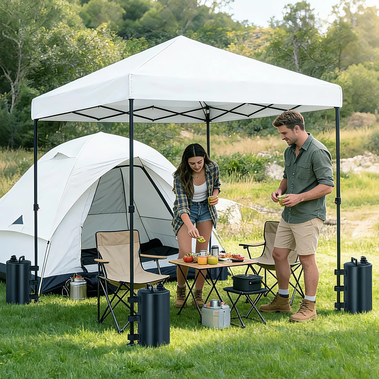 Torba na ciężarki wodne z baldachimem, do toreb równoważących na parasol na patio, namiot pop-up, markizy i inne meble ogrodowe