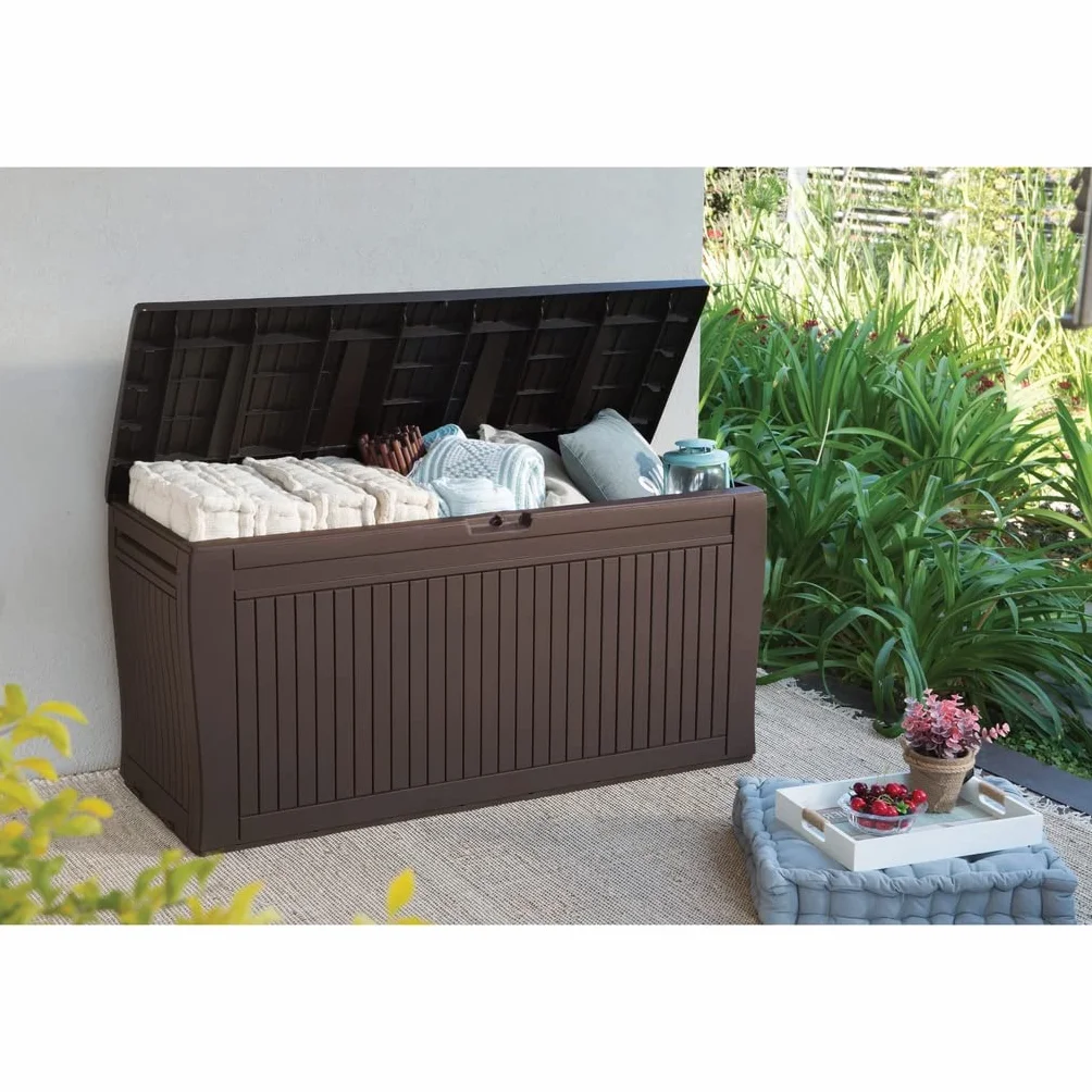 Keter Comfy Skrzynia Ogrodowa, 270L, Br?zowy, 117 x 45 x 57cm