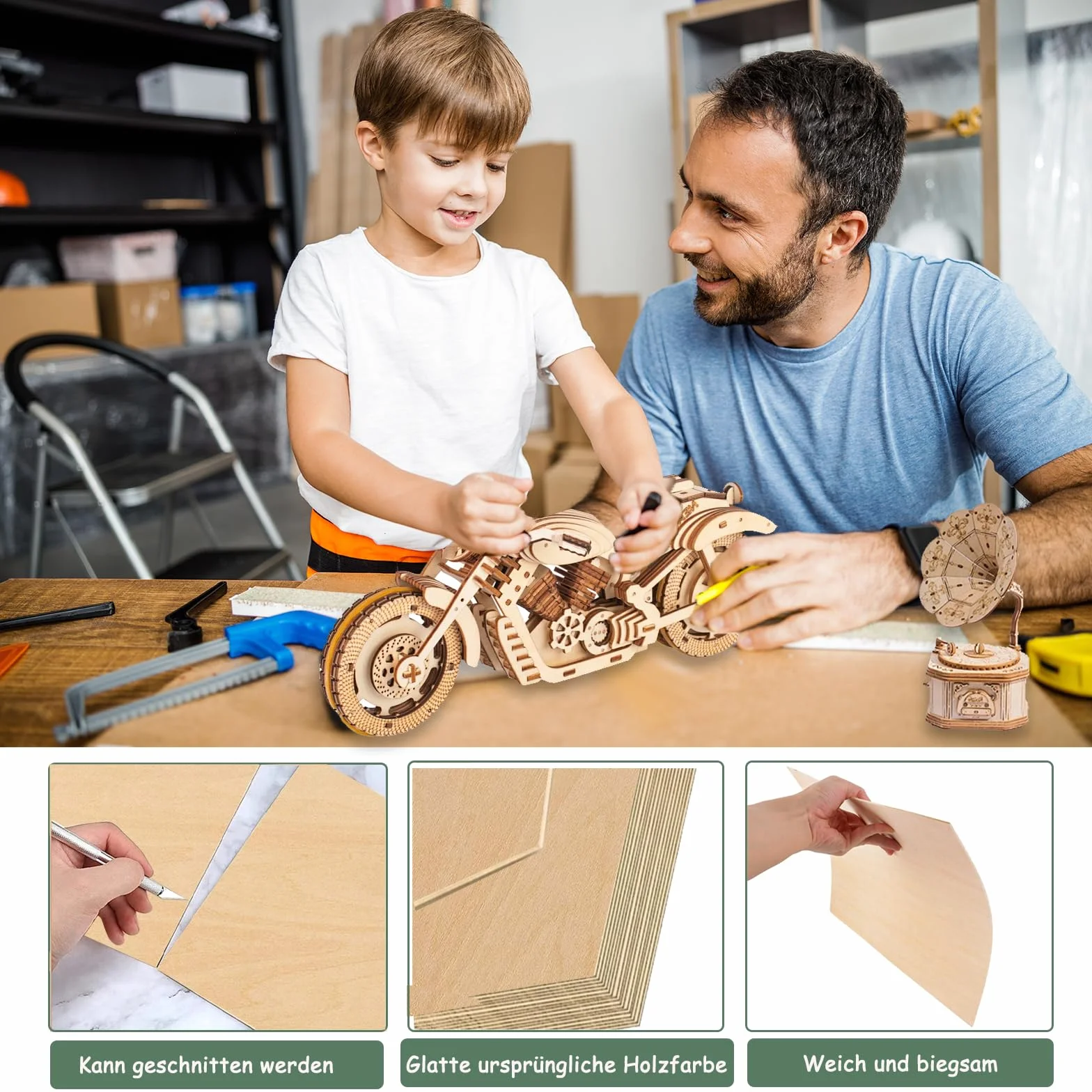 Płyty z drewna balsa, 10 sztuk, do majsterkowania, sklejki, 30 x 20 cm, 2 mm, wysokiej jakości płyty multipleksowe, do samodzielnego wykonania domu, rękodzieła drewnianego, model