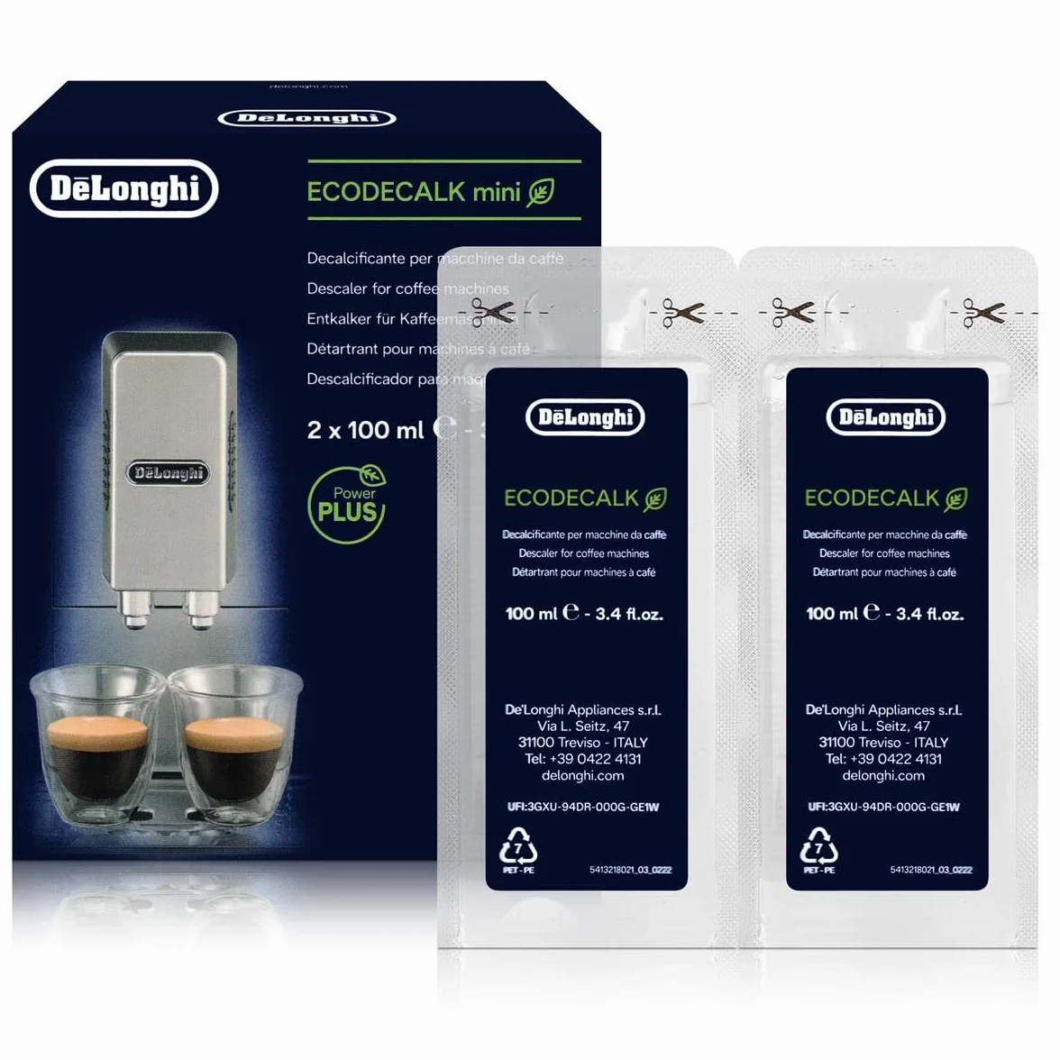 Delonghi Eco Dekalk mini odkamieniacz, 200 ml, do ekspresów do kawy espresso