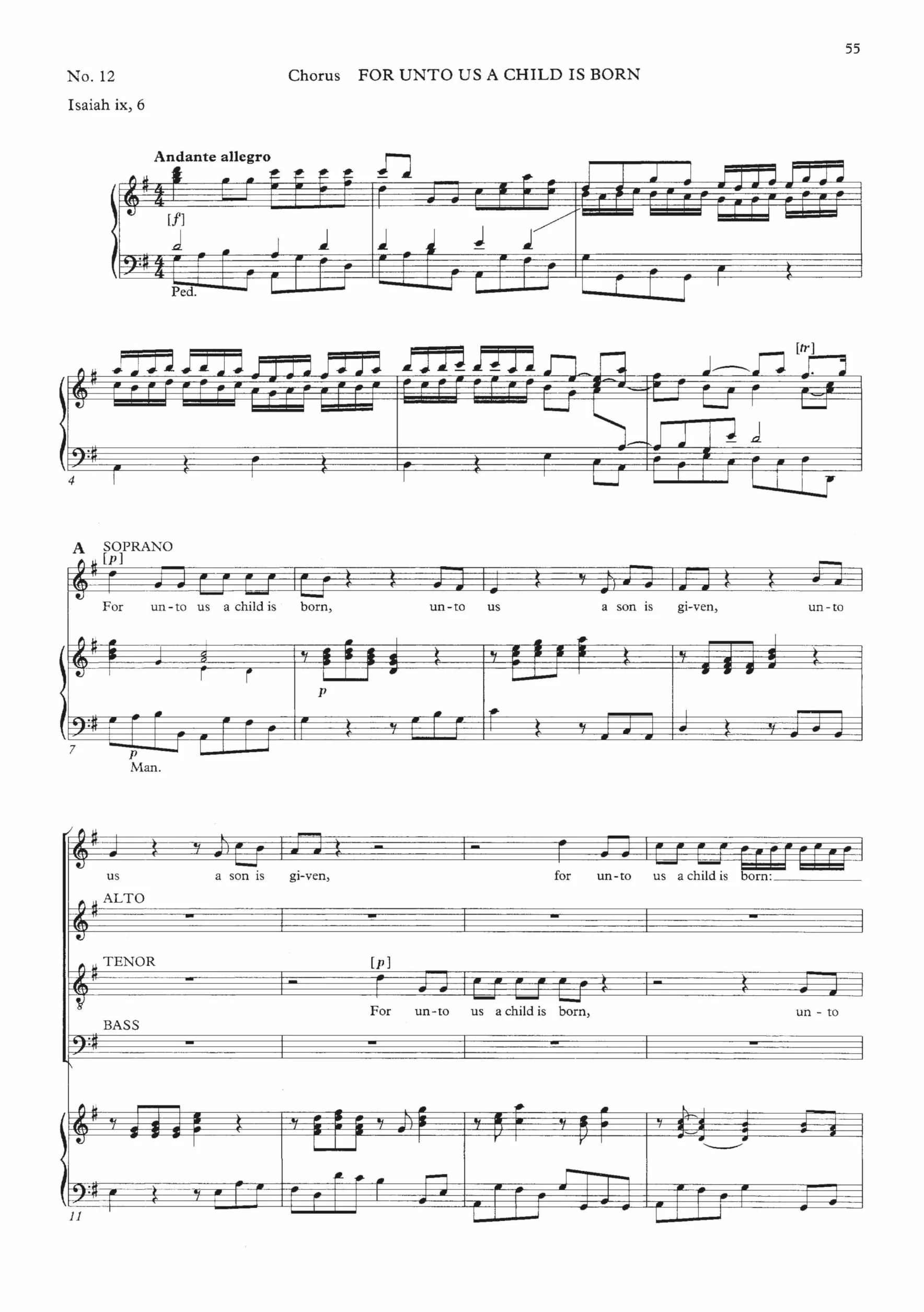 Georg friedrich handel: messiah (watkins shaw) - paperback edition vocal score chant