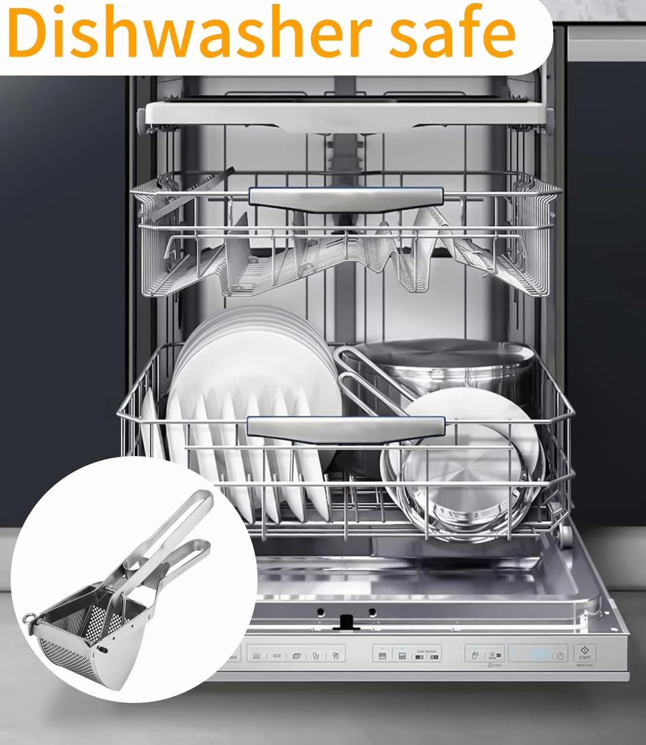 Stainless Steel Potato Press