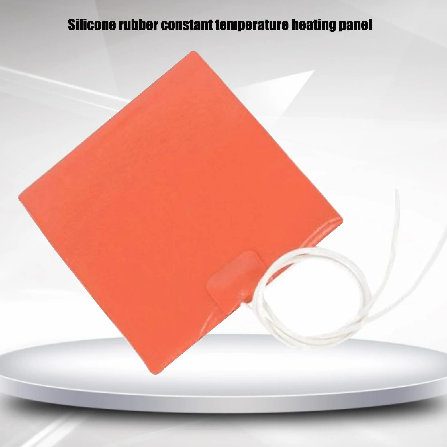 Fyearfly Płyta grzewcza o stałej temperaturze, 100x120mm 12V 12W Panel grzewczy z gumy silikonowej Bezpieczna elektryczna płyta grzewcza o stałej temperaturze 60℃ Maksymalna