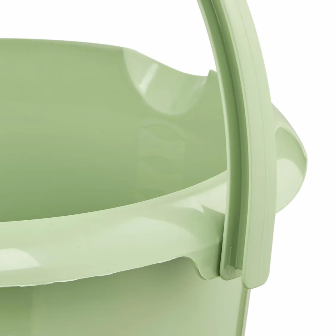 keeeper Wiadro z dzióbkiem, zintegrowaną skalą pomiarową i ergonomicznym uchwytem, 10 l, Mika Eco Line, zielone (Eco Grass Green)