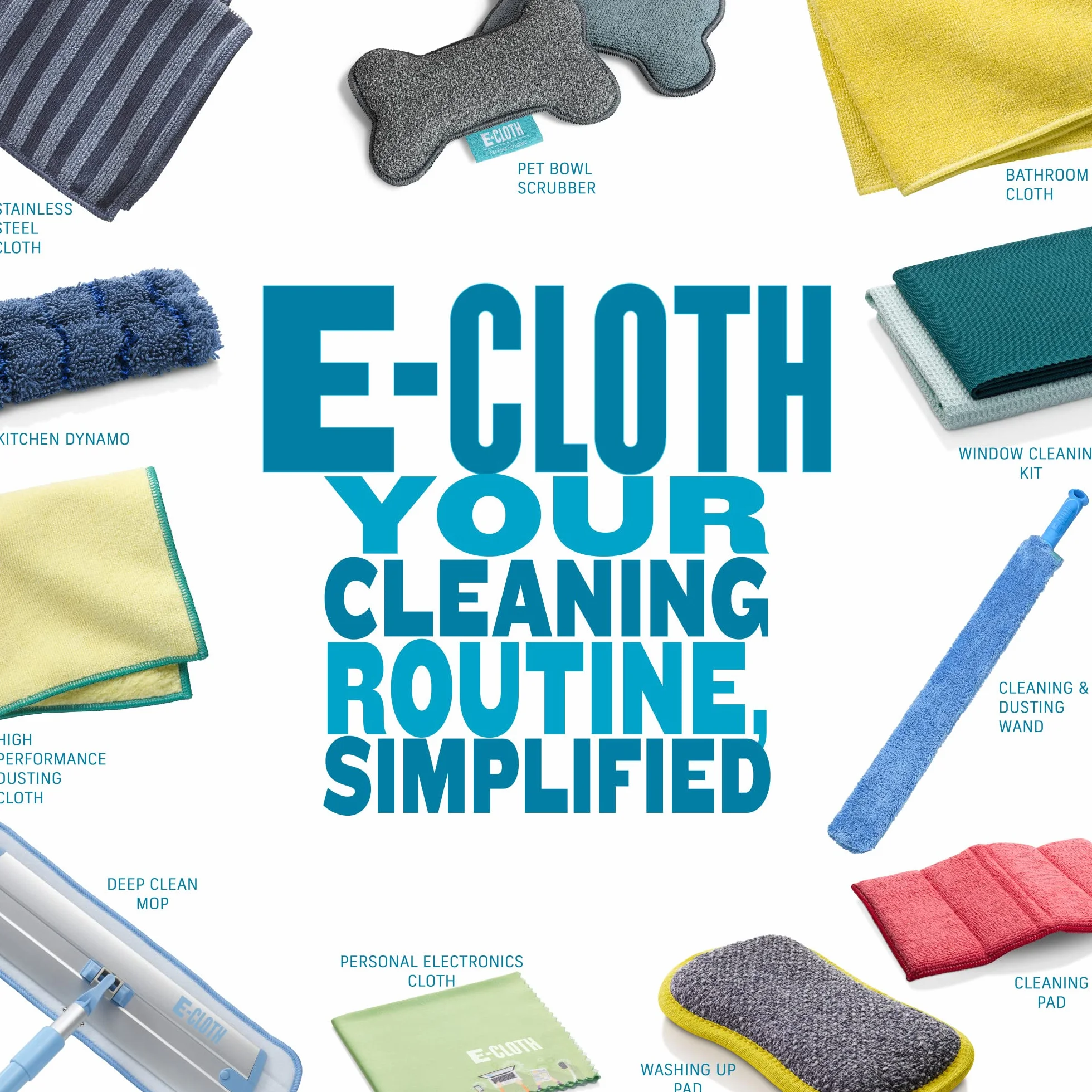 E-Cloth Głowica Mopa z Mikrofibry 2 sztuki