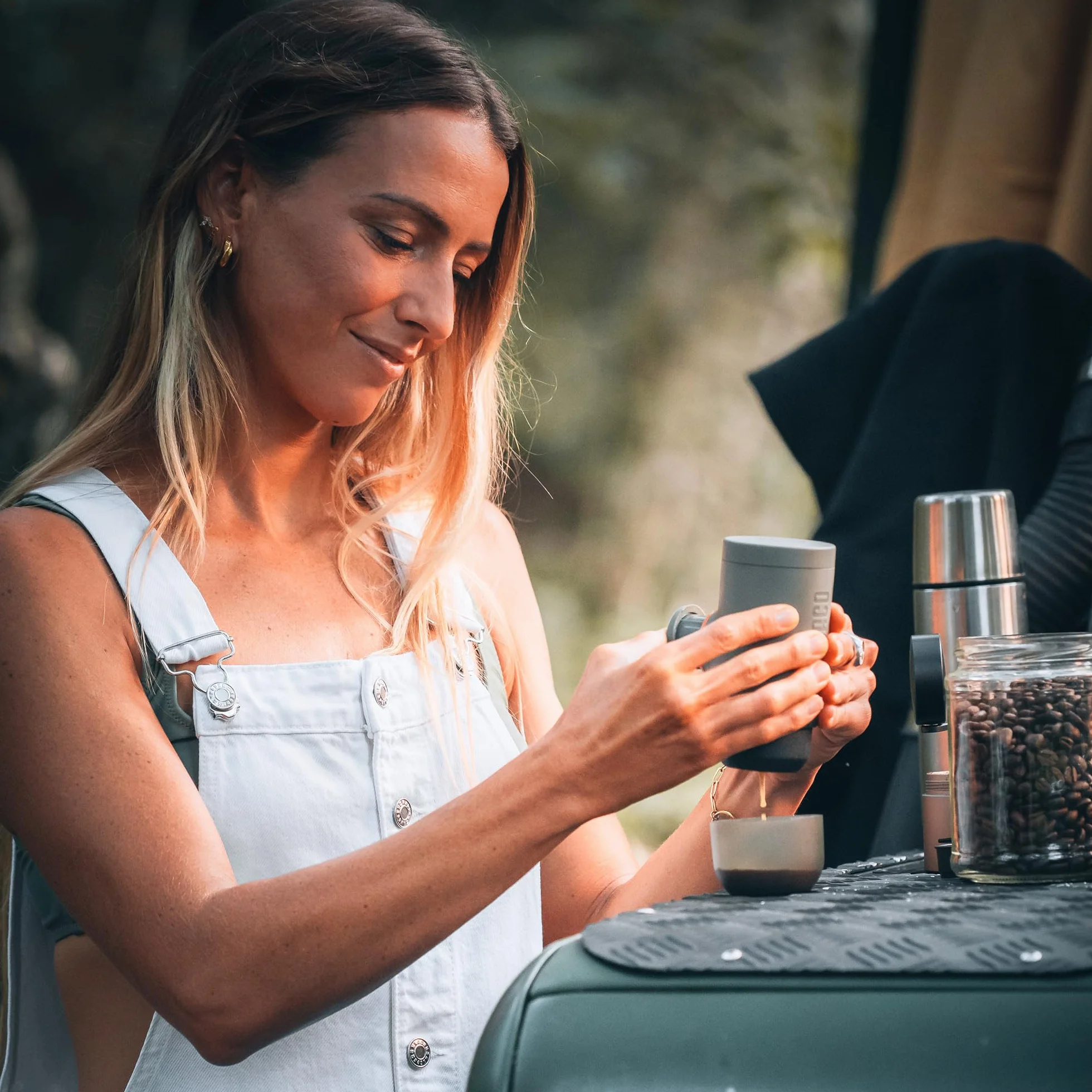 WACACO Przenośny ekspres do kawy ręczny espresso na zewnątrz mielona kawa mały