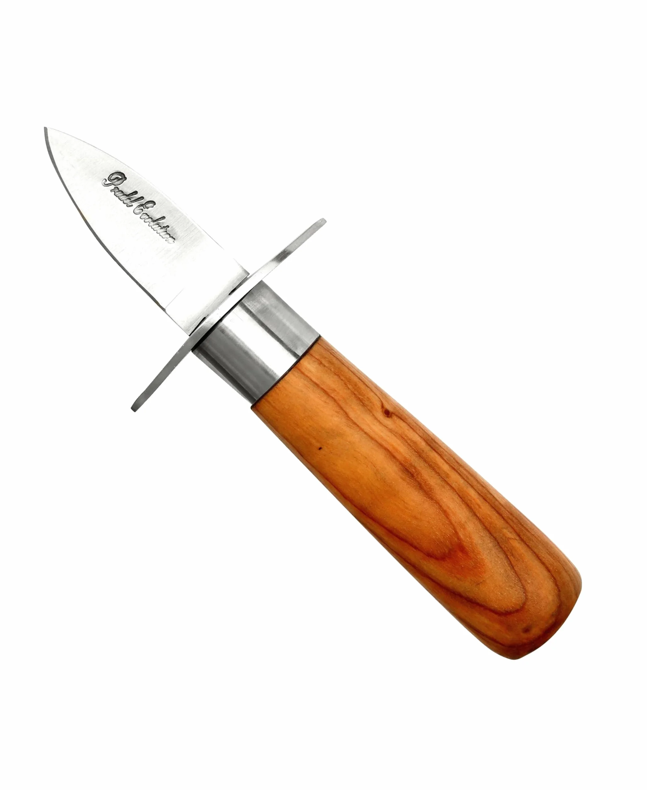 Laguiole Artisan Couteau à huître SAFETY PRO 13,5 cm Lancette à huitre teck avec garde