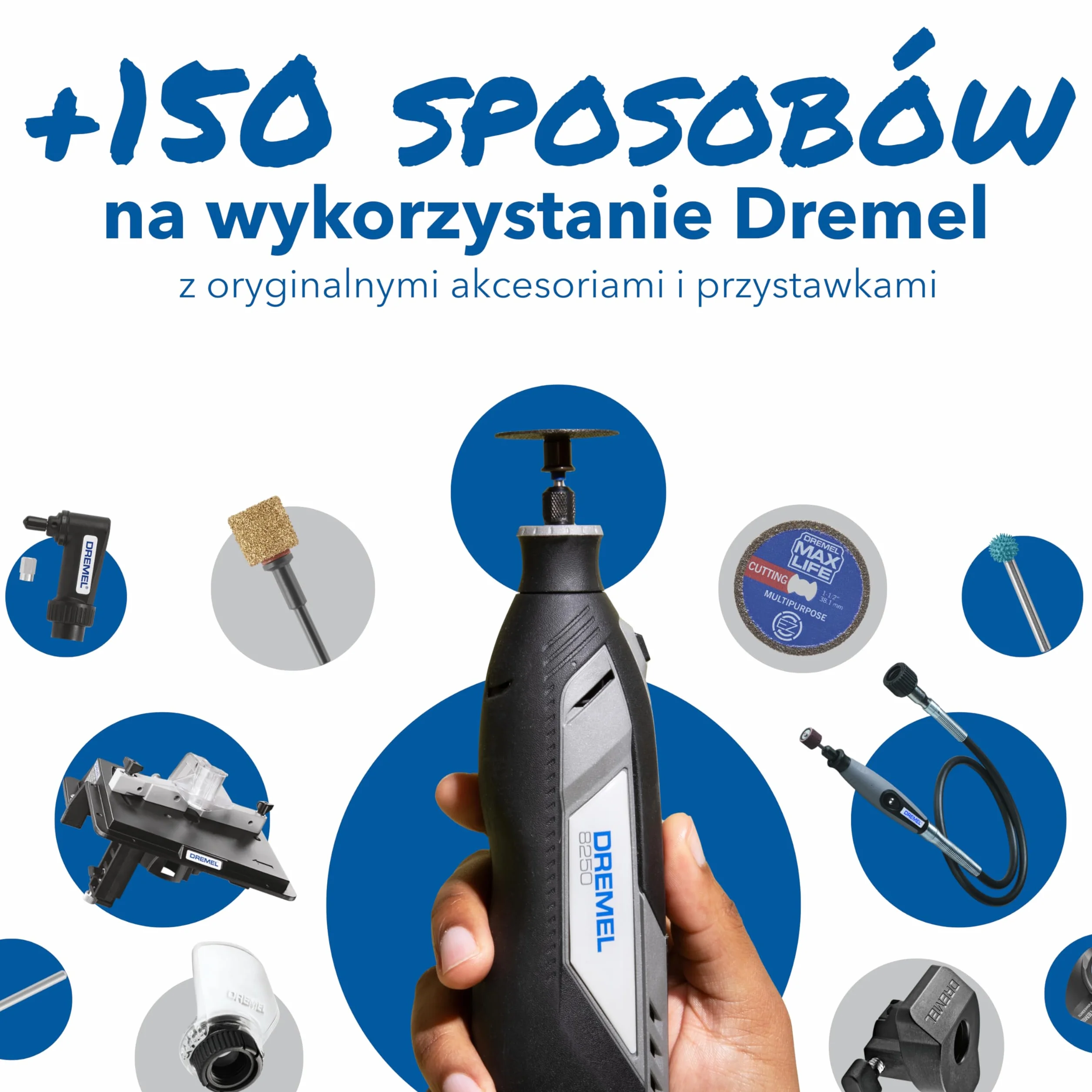 Dremel 8250 12V akumulatorowe narzędzie obrotowe 5.000-30.000 obr/min bezszczotkowy zestaw narzędzi wielofunkcyjnych z miękkim etui, 5 akcesoriami, frezowania, grawerowania, ścinania, napraw/DIY