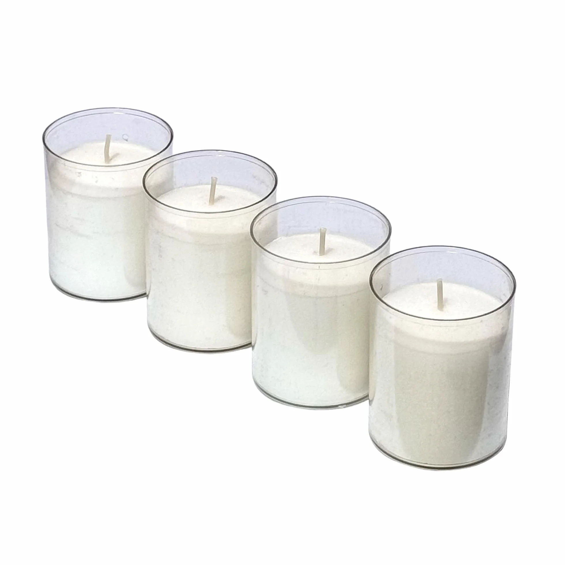 Horeca Candles - Świeczki Tealight - 24 Godziny Palenia - Zestaw 4 Białych Świeczek Tealightowych - Bez zapachu - Podgrzewacze Świeczki na Ślub, Dekoracje, Imprezę